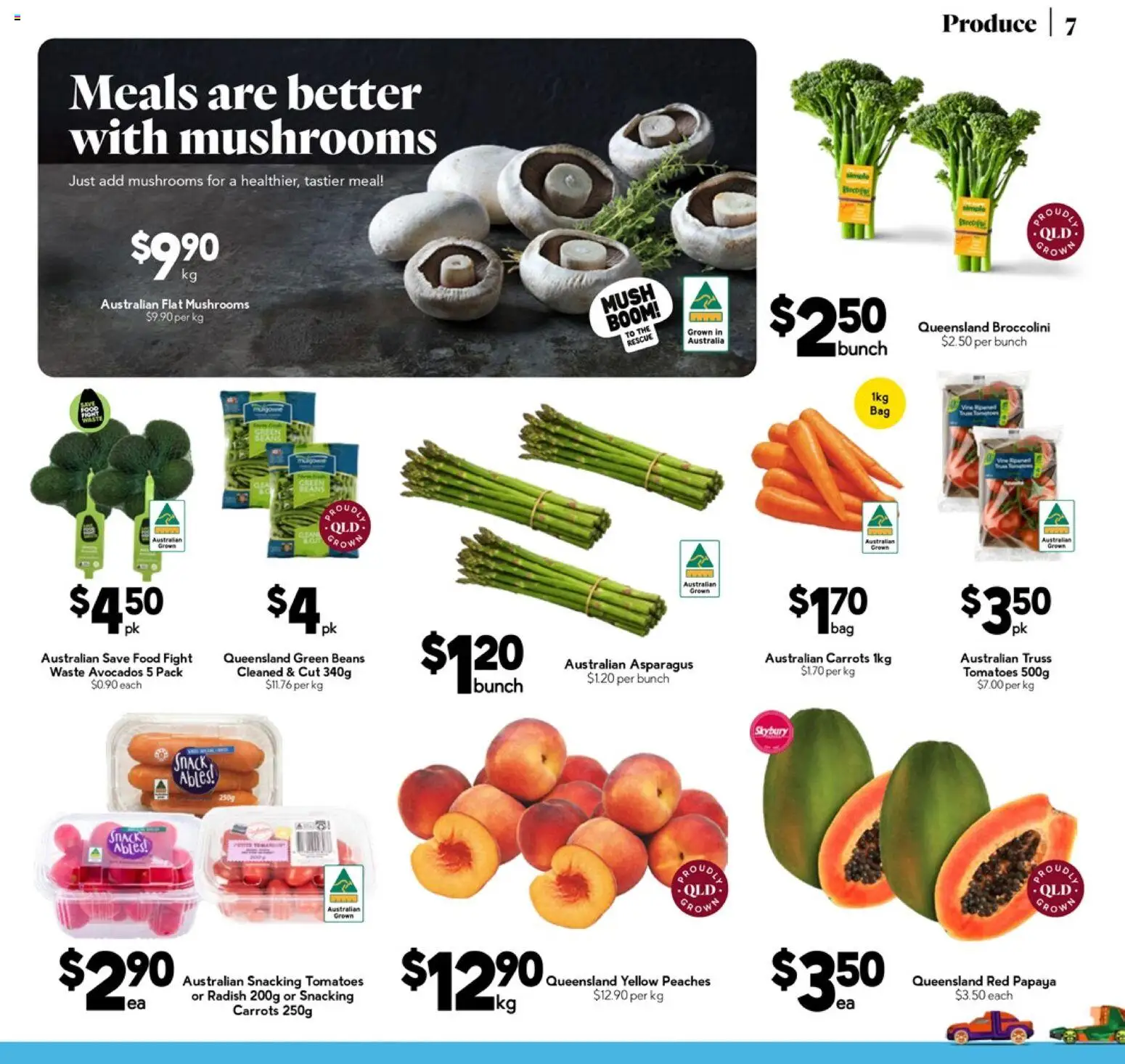 Drakes catalogue - valid from 29.10.2025 | Page: 7 | Products: Tomatoes, Mushrooms, Carrots, Radish