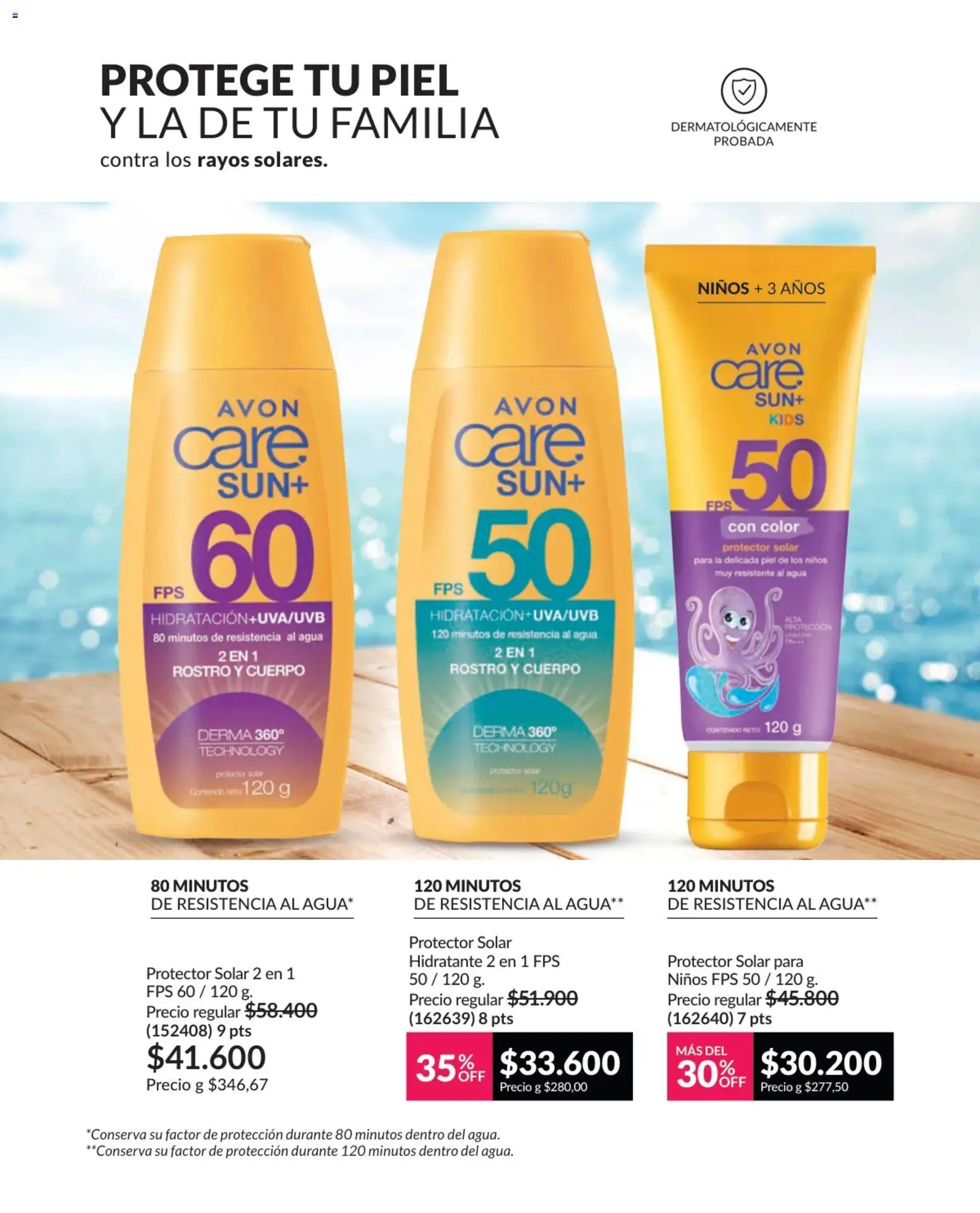 Avon revista - valida desde el 17.11.2025 | Página: 132 | Productos: Agua, Protector solar