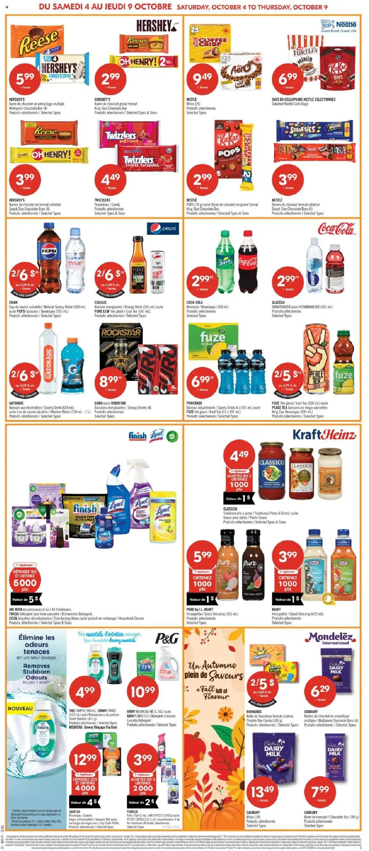 Pharmaprix flyer valid from 04.10.2025 | Page: 8 | Products: Tea, Pasta, Cookies, Detergent