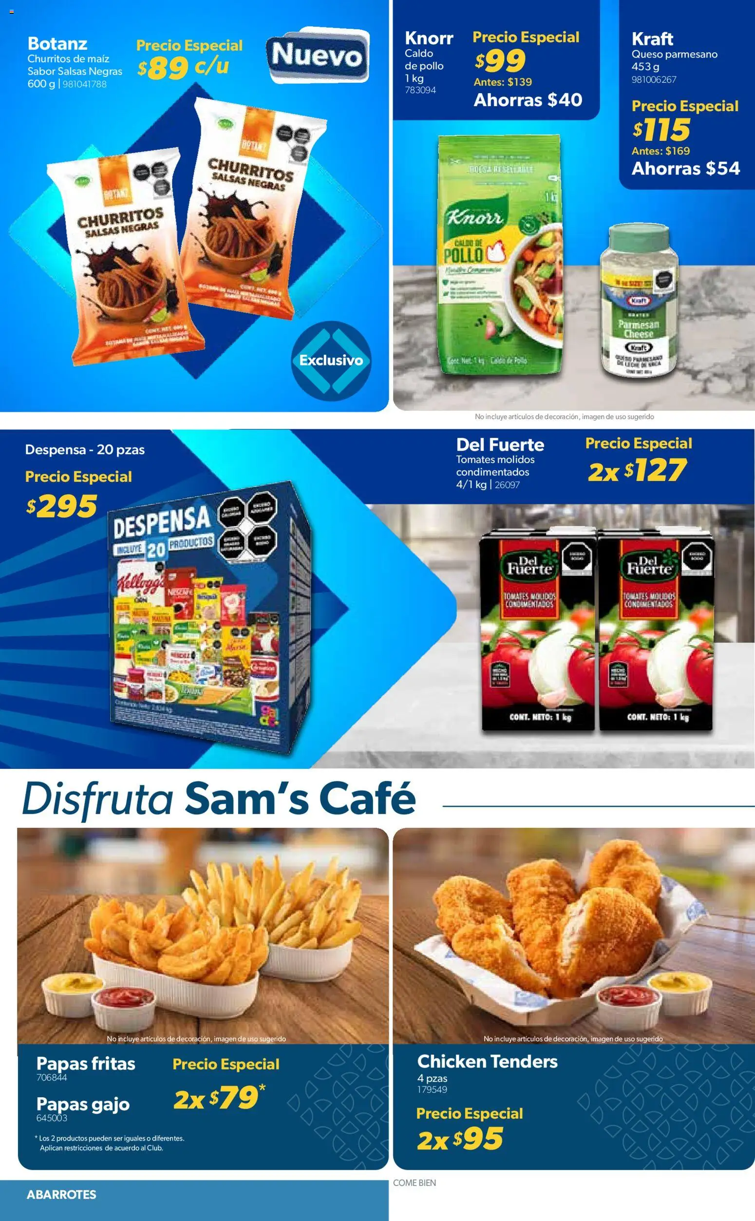 Nuevas ofertas de Sam's Club válidas en toda la República Mexicana desde el 29.10.2025. ¡Encuentra las mejores ofertas en Sam's Club catálogo Frontera! | Página: 6 | Productos: Maíz, Papas fritas, Despensa, Tomates