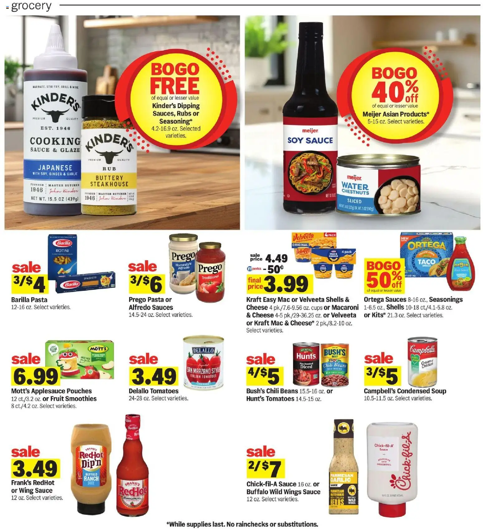 Meijer Weekly Ad - valid from 21.01.2026 | Page: 10 | Products: Tomatoes, Pasta, Sauce, Garlic