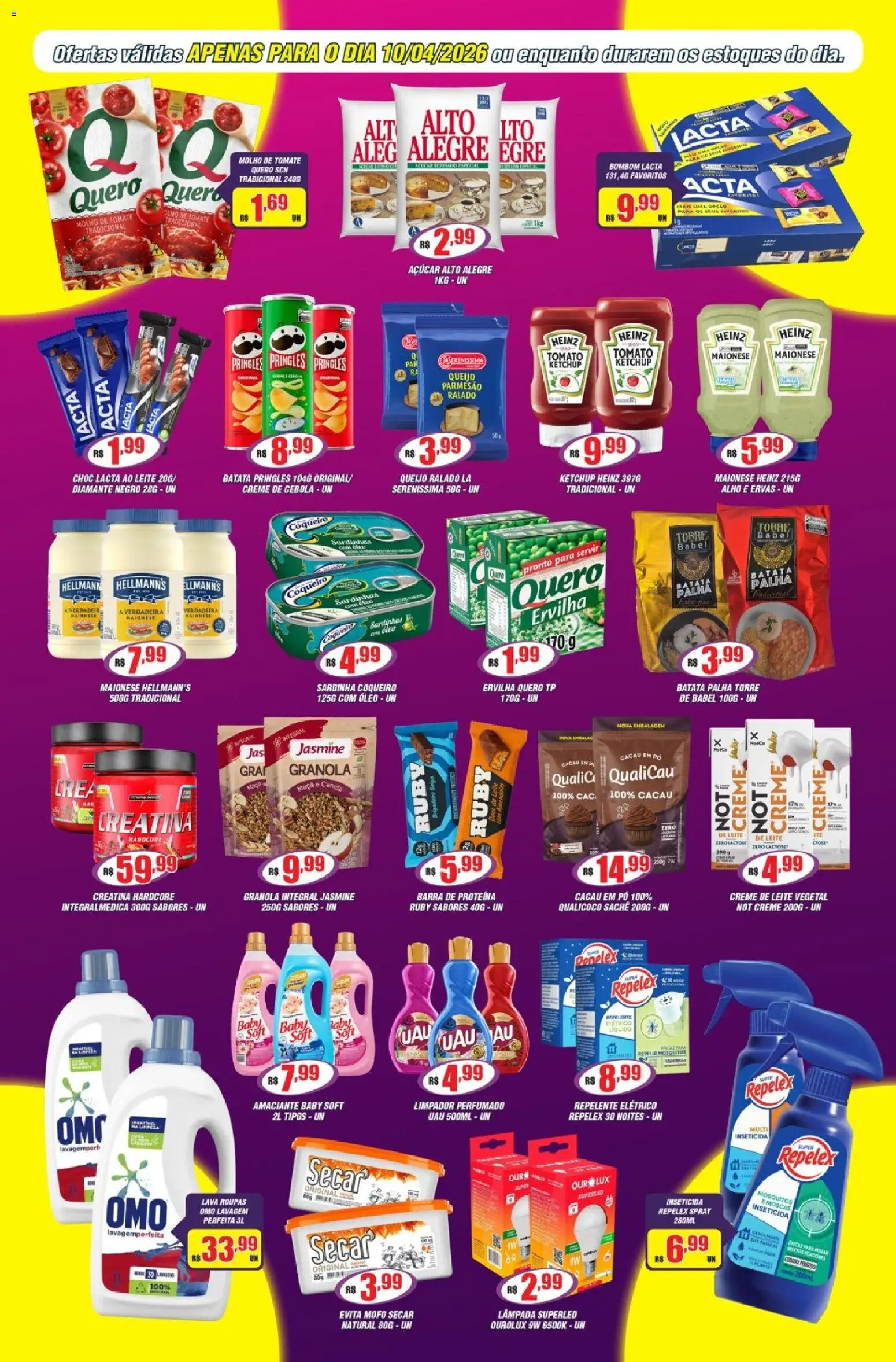 Violeta Supermercados Folheto - válido de 10.04.2026 | Página: 3 | Produtos: Pó, Creme, Batata, Bombom