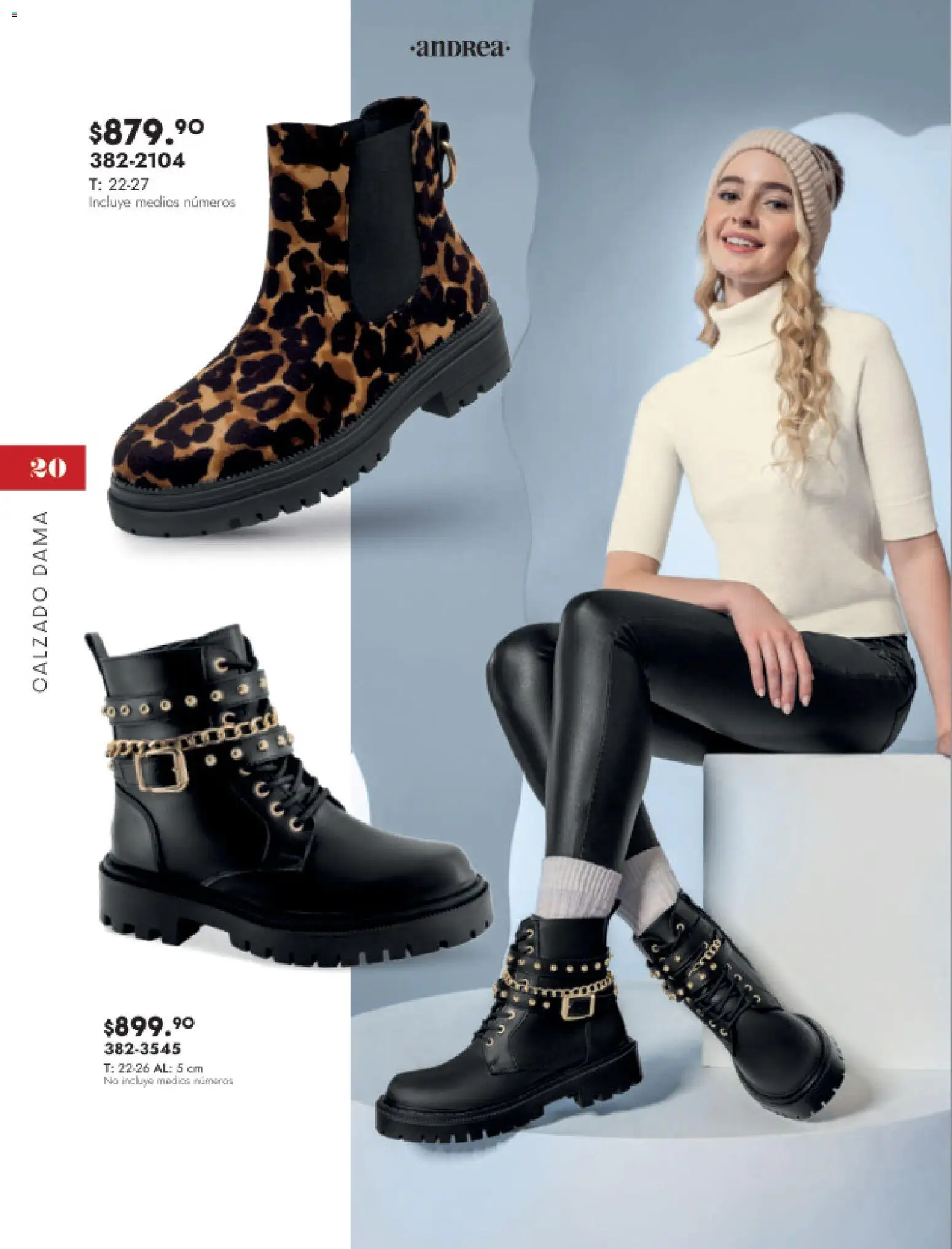 Nuevas ofertas de Andrea válidas en toda la República Mexicana desde el 16.11.2025. ¡Encuentra las mejores ofertas en Andrea catálogo Botas y botines! | Página: 20