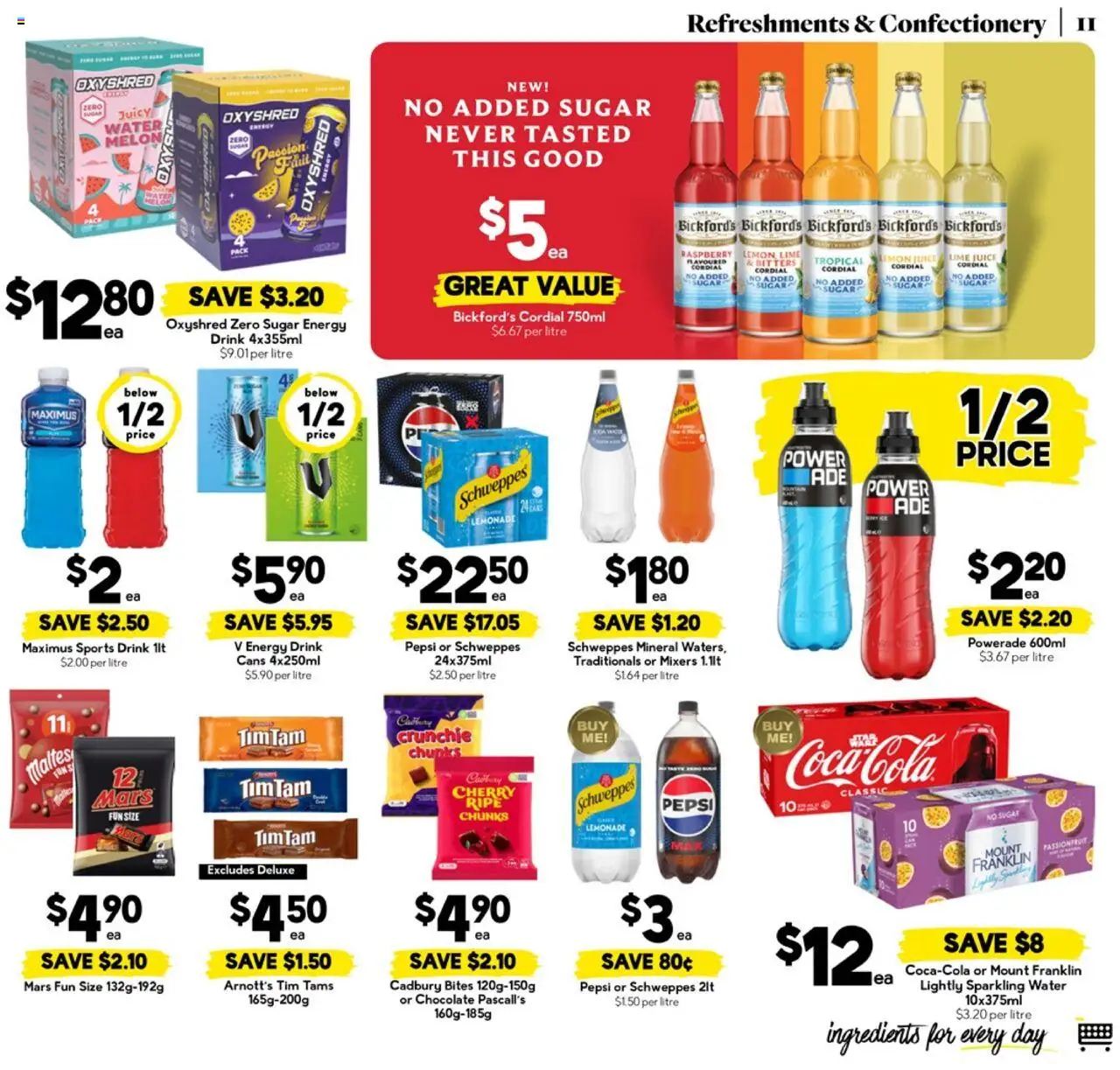 Drakes catalogue - valid from 10.09.2025 | Page: 11 | Products: Energy drink, Juice, Pepsi, Raspberry
