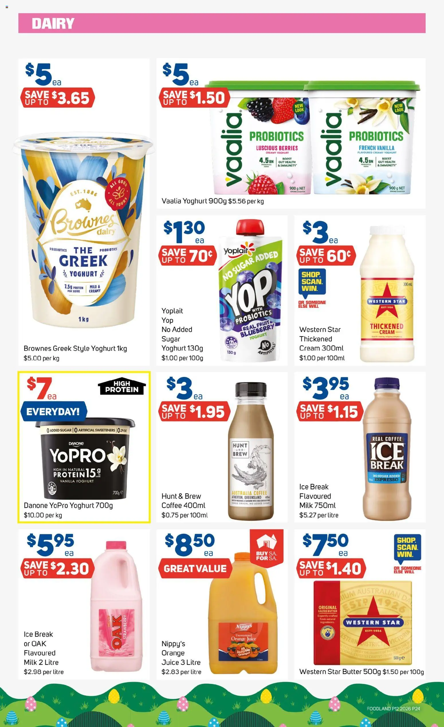 Foodland catalogue - valid from 18.03.2026 | Page: 24 | Products: Butter, Coffee, Juice, Sugar