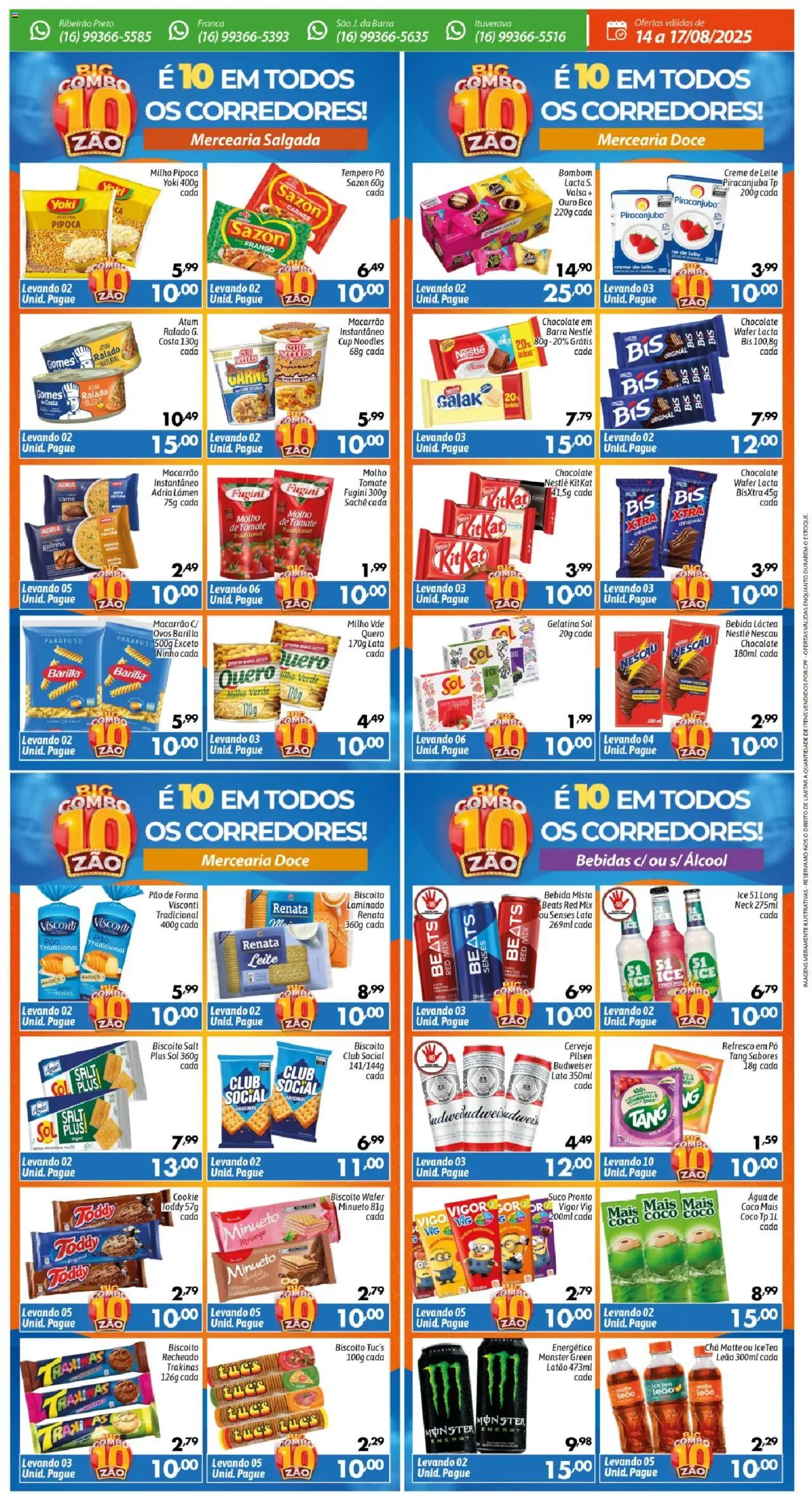 Big Compra Folheto - válido de 14.08.2025 | Página: 2 | Produtos: Energético, Milho verde, Chocolate, Creme de leite