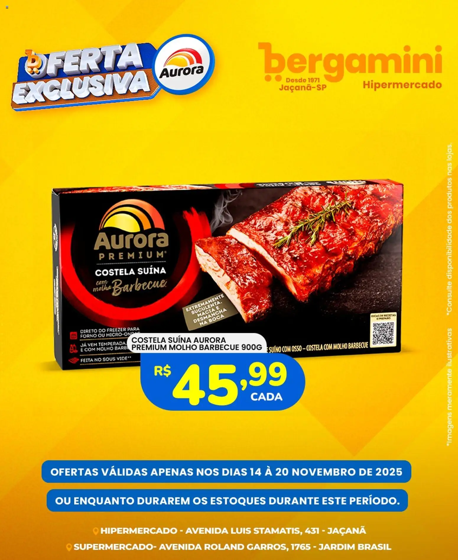 Supermercado Bergamini Folheto - válido de 14.11.2025 | Página: 3 | Produtos: Forno, Freezer
