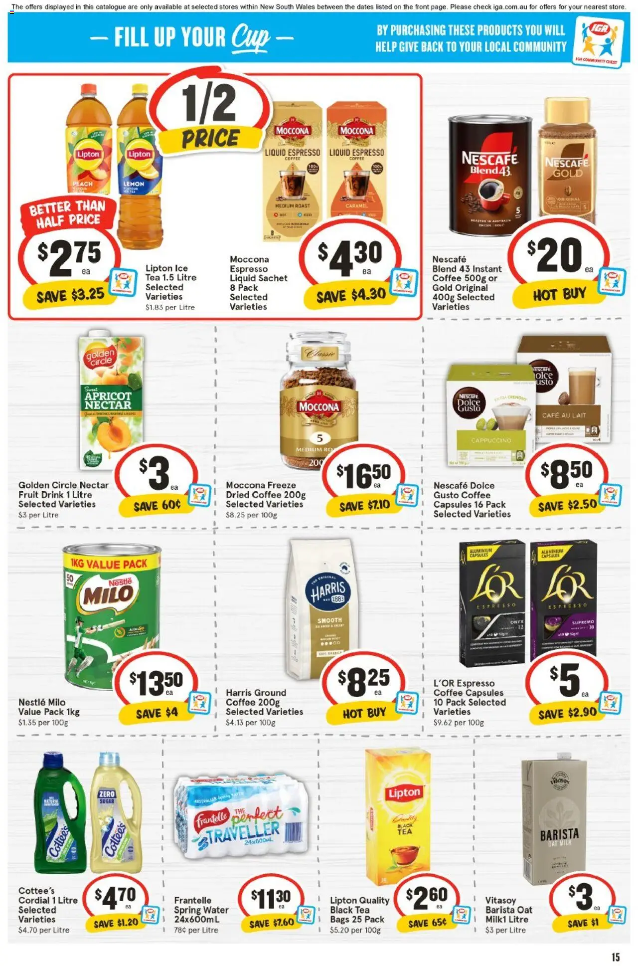 IGA catalogue - valid from 20.08.2025 | Page: 11 | Products: Energy drink, Pepsi, Water, Sugar