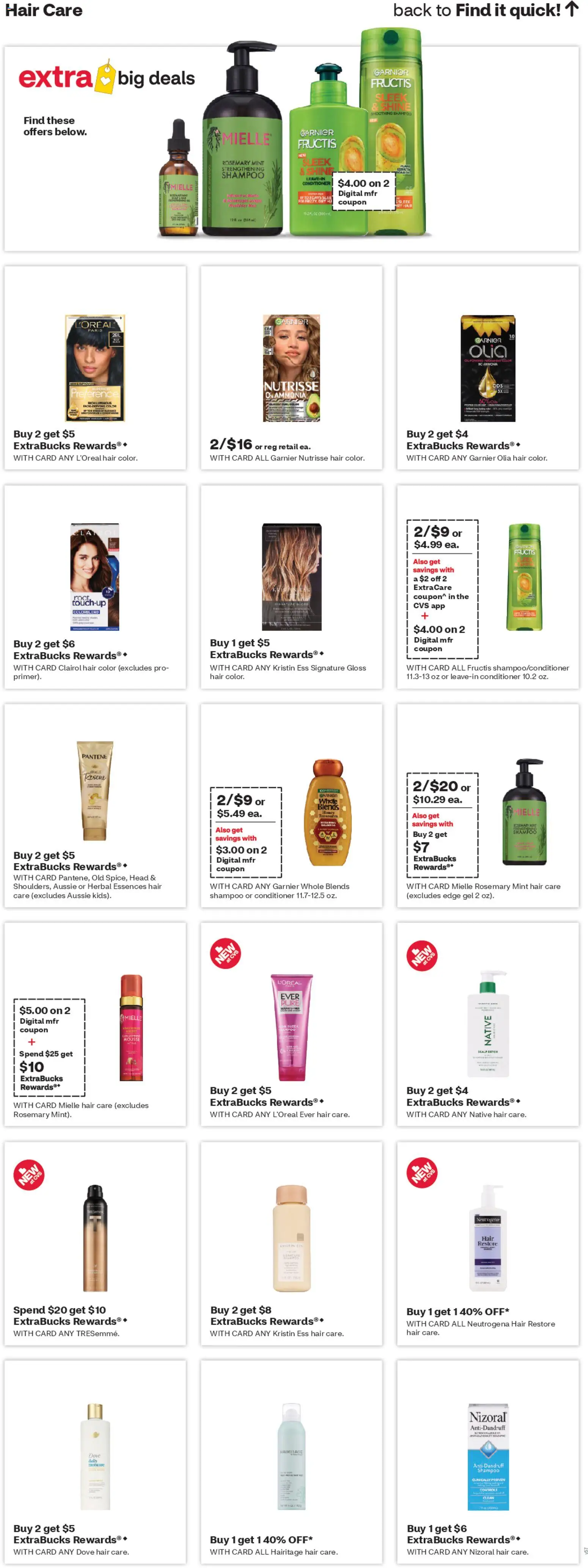 CVS Pharmacy Weekly Ad - WA - valid from 26.04.2026 | Page: 14 | Products: Shampoo, Conditioner, Hair color, Case