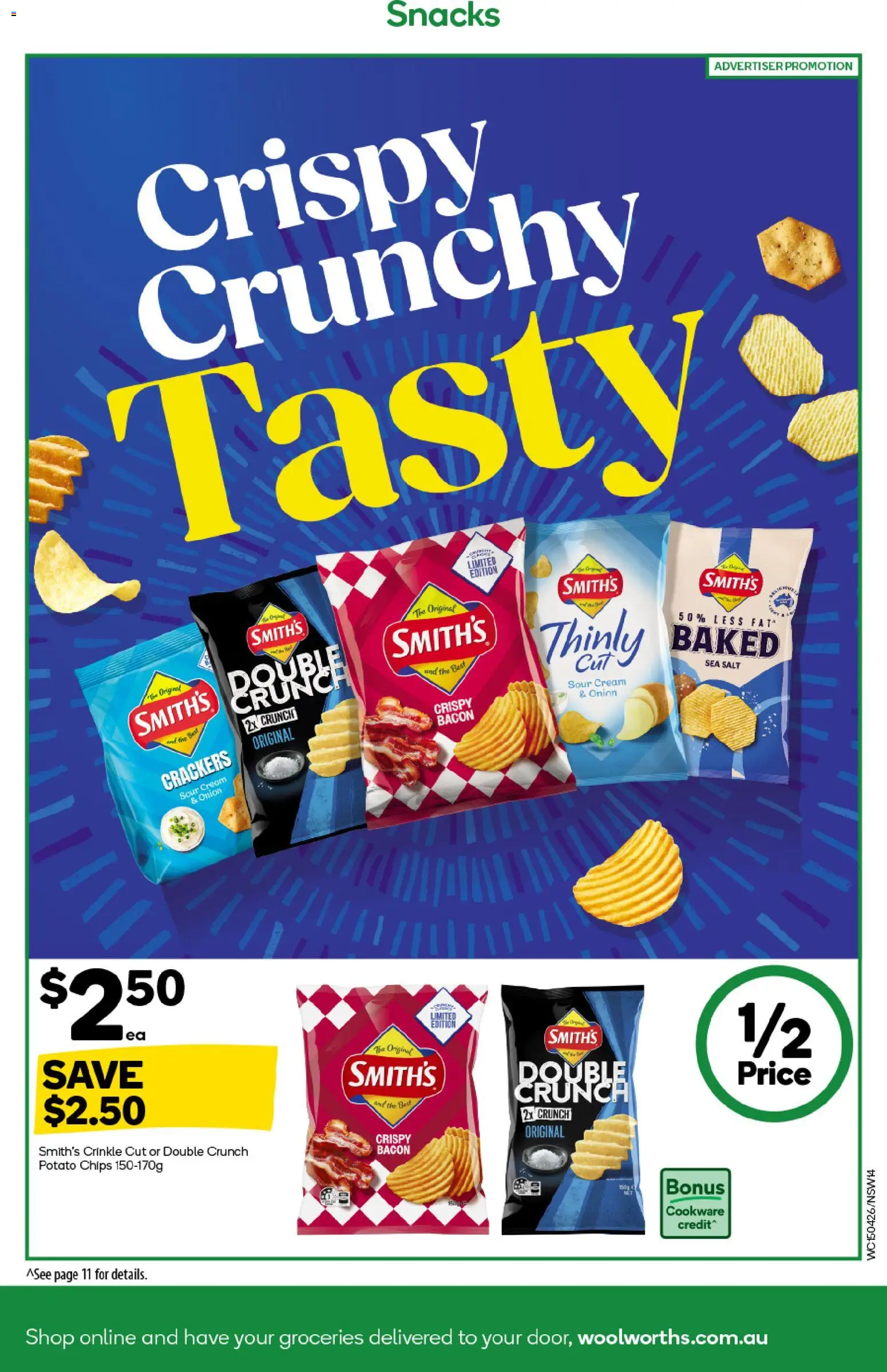 Woolworths catalogue - valid from 15.04.2026 | Page: 37 | Products: Cookware, Chips, Cream, Salt