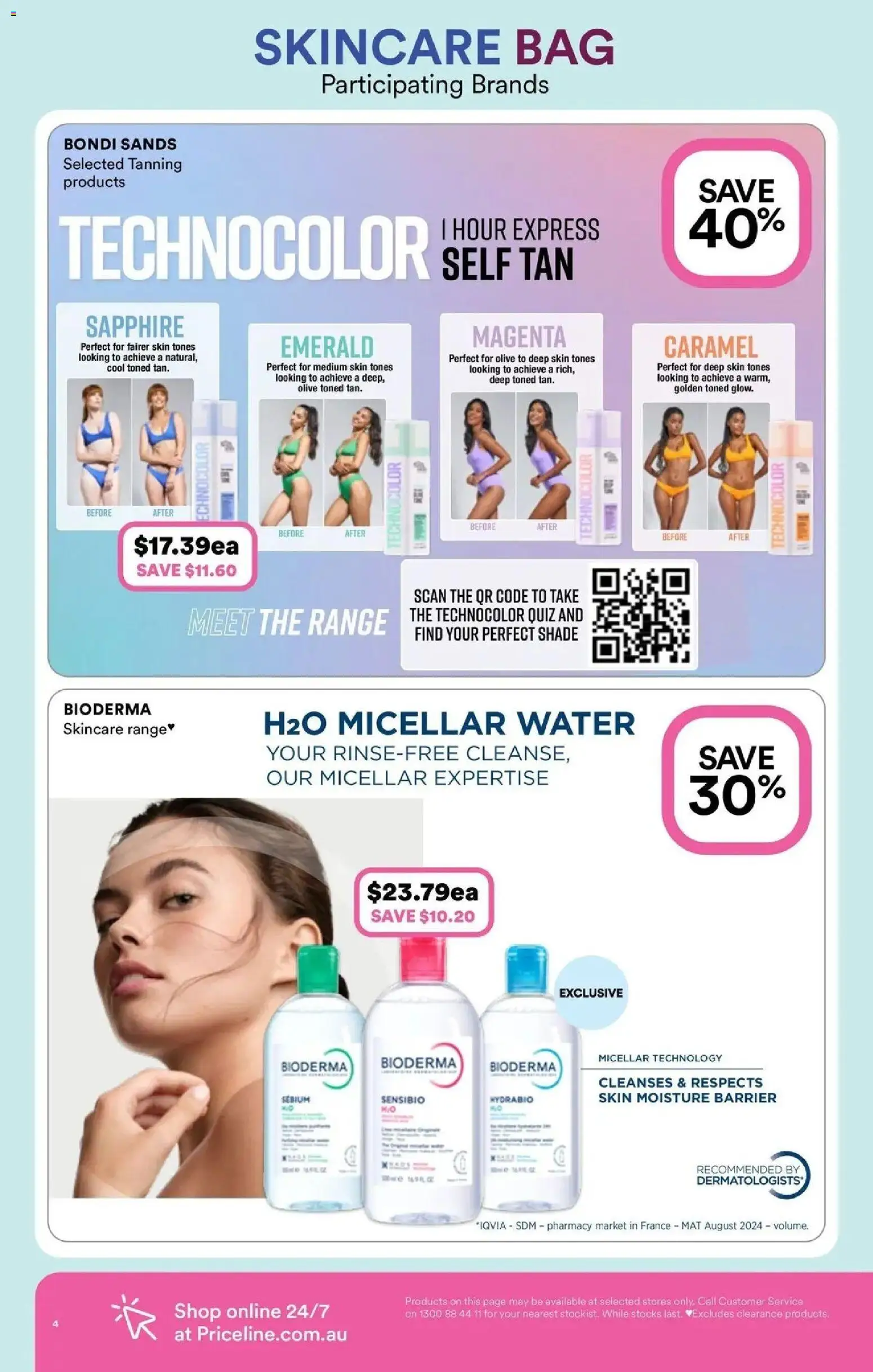Priceline Pharmacy catalogue - valid from 08.04.2026 | Page: 4 | Products: Emerald, Micellar water, Water, Bag