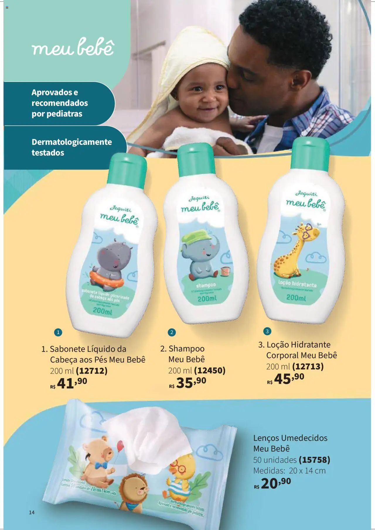 Jequiti Folheto - válido de 01.08.2025 | Página: 14 | Produtos: Shampoo, Sabonete, Sabonete líquido