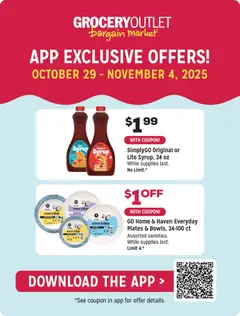 Preview of Grocery Outlet weekly ads valid from 29.10.2025
