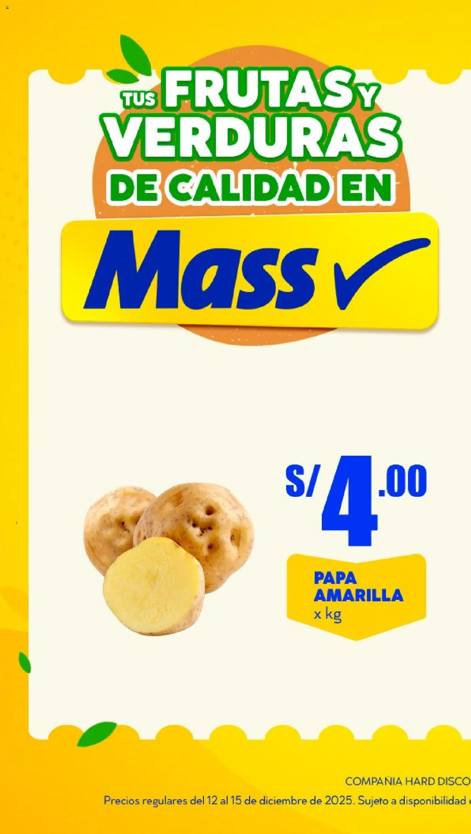 Catálogo Mass válido desde 12.12.2025 | Página: 1 | Productos: Disco
