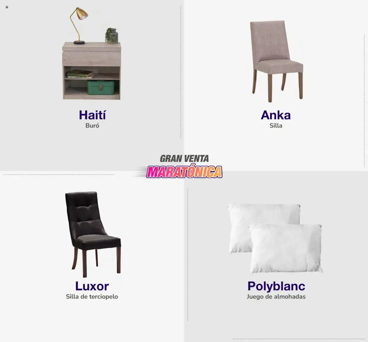 Nuevas ofertas de Muebles Dico válidas en toda la República Mexicana desde el 03.10.2025. ¡Encuentra las mejores ofertas en Muebles Dico - Catálogo Gran Venta Maratónica ! | Página: 23 | Productos: Silla, Juego, Buró