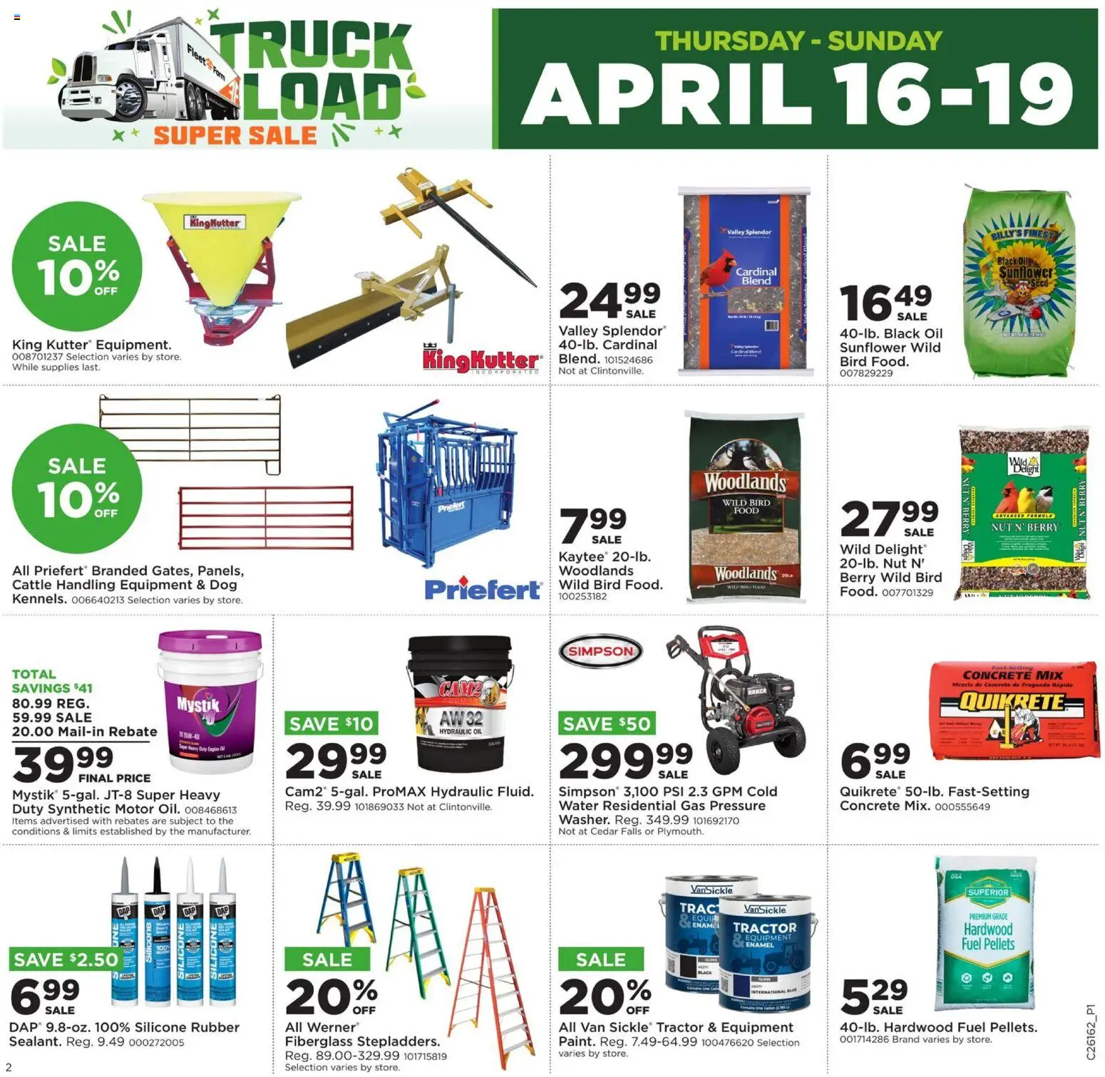 Mills Fleet Farm  Truckload Event - valid from 16.04.2026 | Page: 2 | Products: Oil, Water
