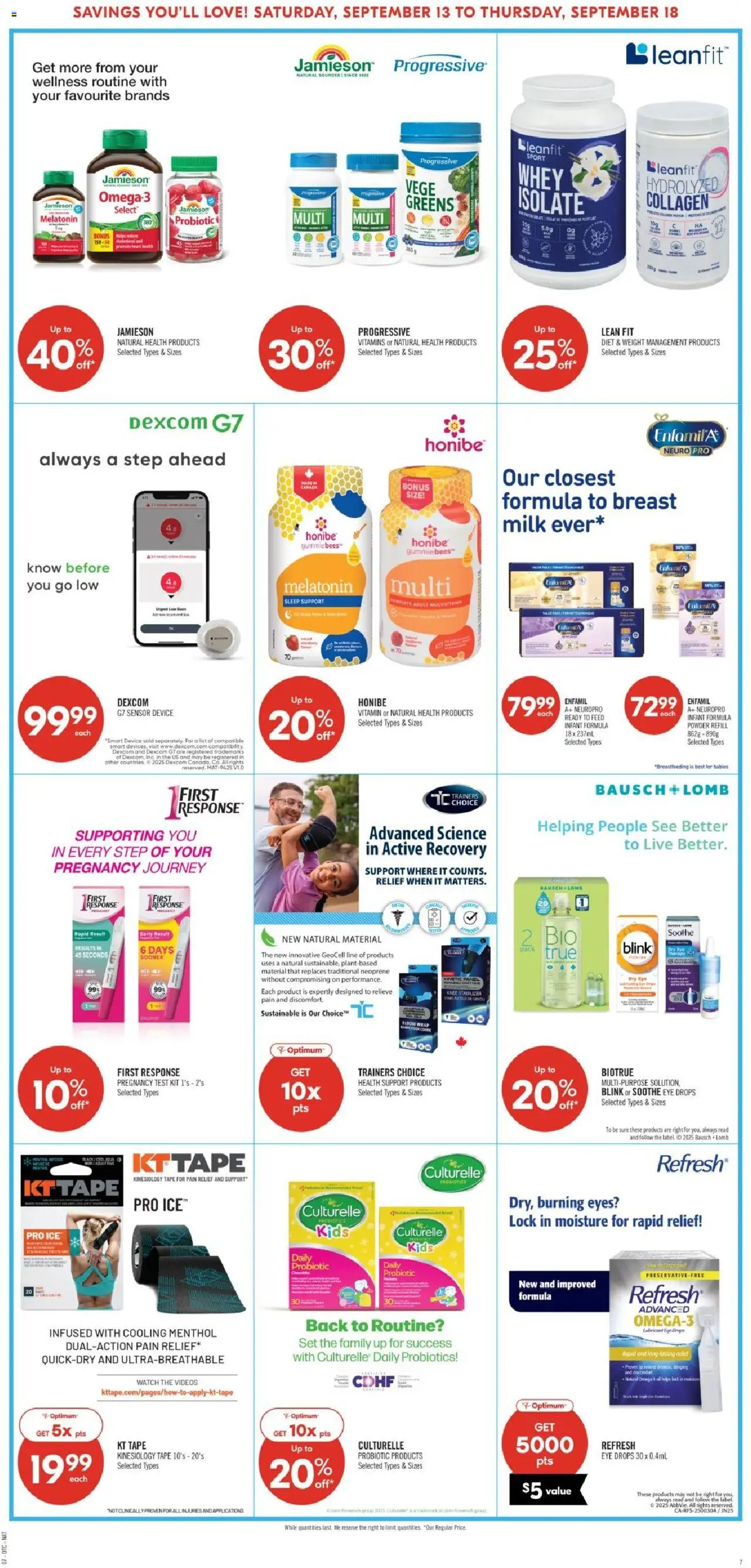 Shoppers flyer valid from 13.09.2025 | Page: 15 | Products: Watch, Powder, Milk, Oil