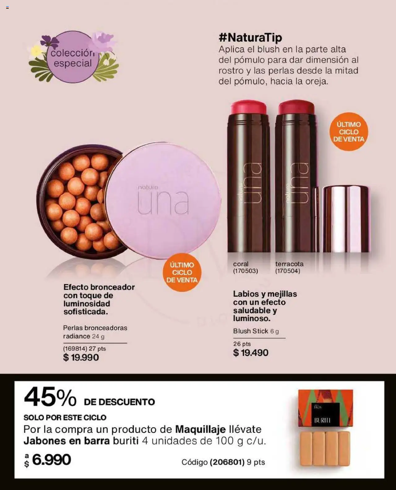 Natura catálogo │ válido desde el 22.07.2025 | Página: 55 | Productos: Maquillaje, Bronceador, Pómulo
