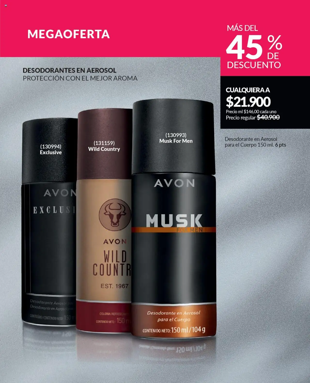 Avon revista - valida desde el 12.09.2025 | Página: 165 | Productos: Desodorante