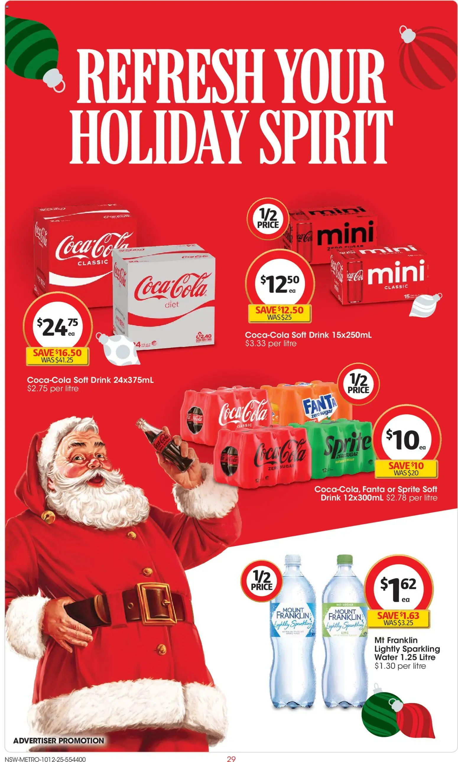 Coles catalogue - valid from 10.12.2025 | Page: 29 | Products: Coca Cola, Water, Sugar, Lime