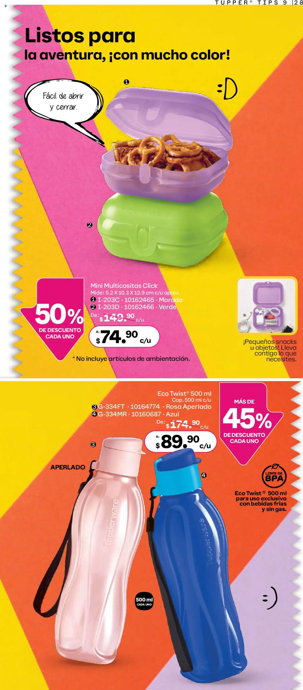 Nuevas ofertas de Tupperware válidas en toda la República Mexicana desde el 11.08.2025. ¡Encuentra las mejores ofertas en Tupperware catálogo! | Página: 28