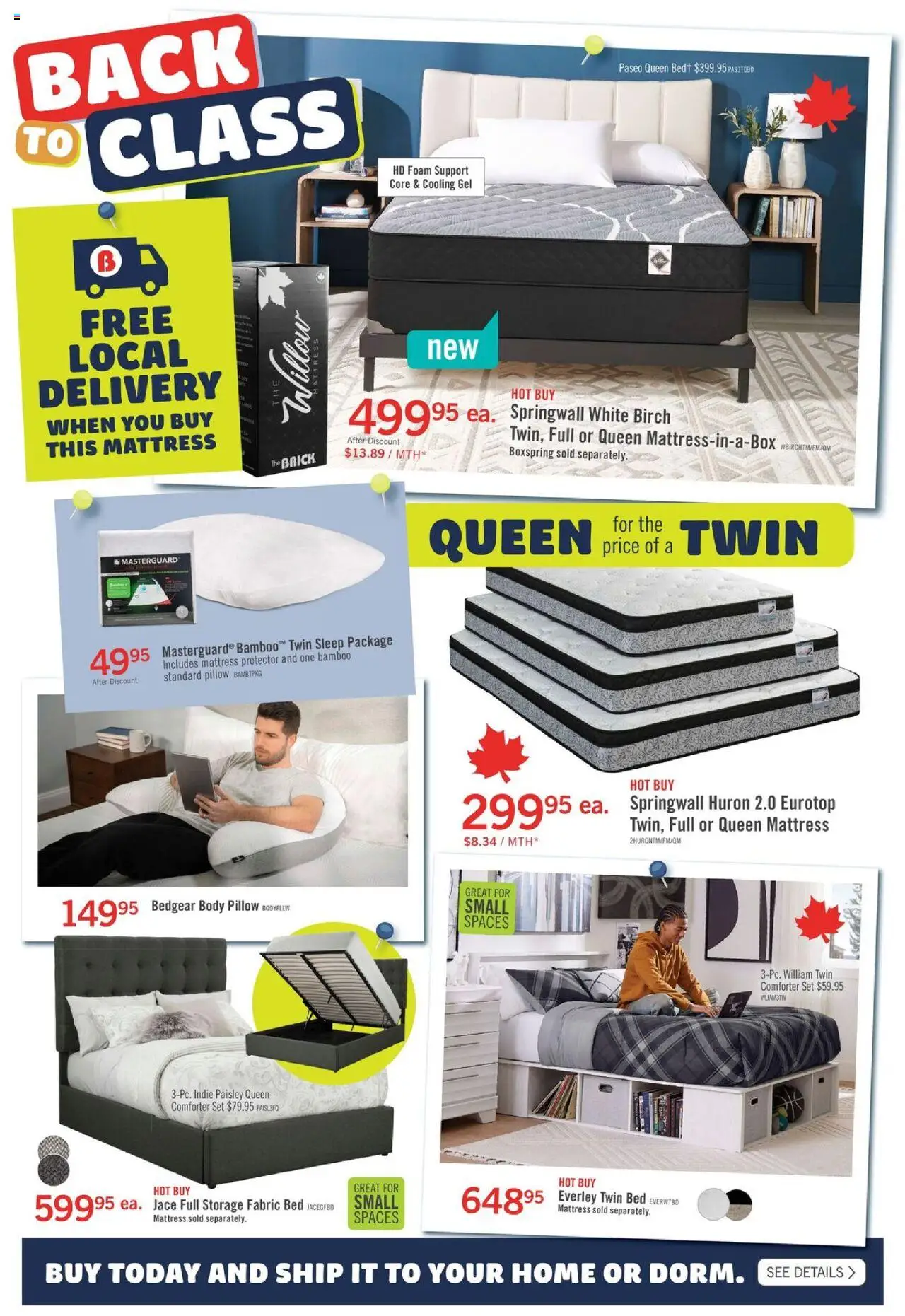 The Brick flyer valid from 31.07.2025 | Page: 8 | Products: Bed, Mattress, Pillow