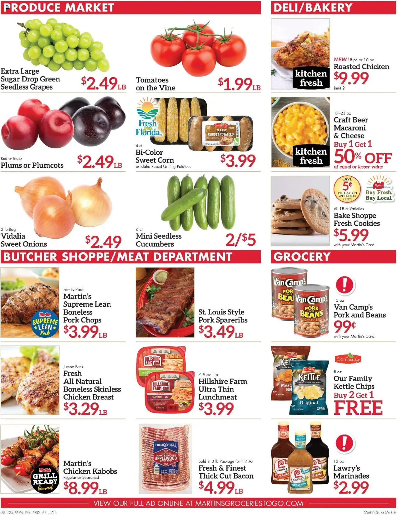 Martin’s Weekly Ad - valid from 17.08.2025 | Page: 2 | Products: Cheese, Sugar, Grill, Kettle