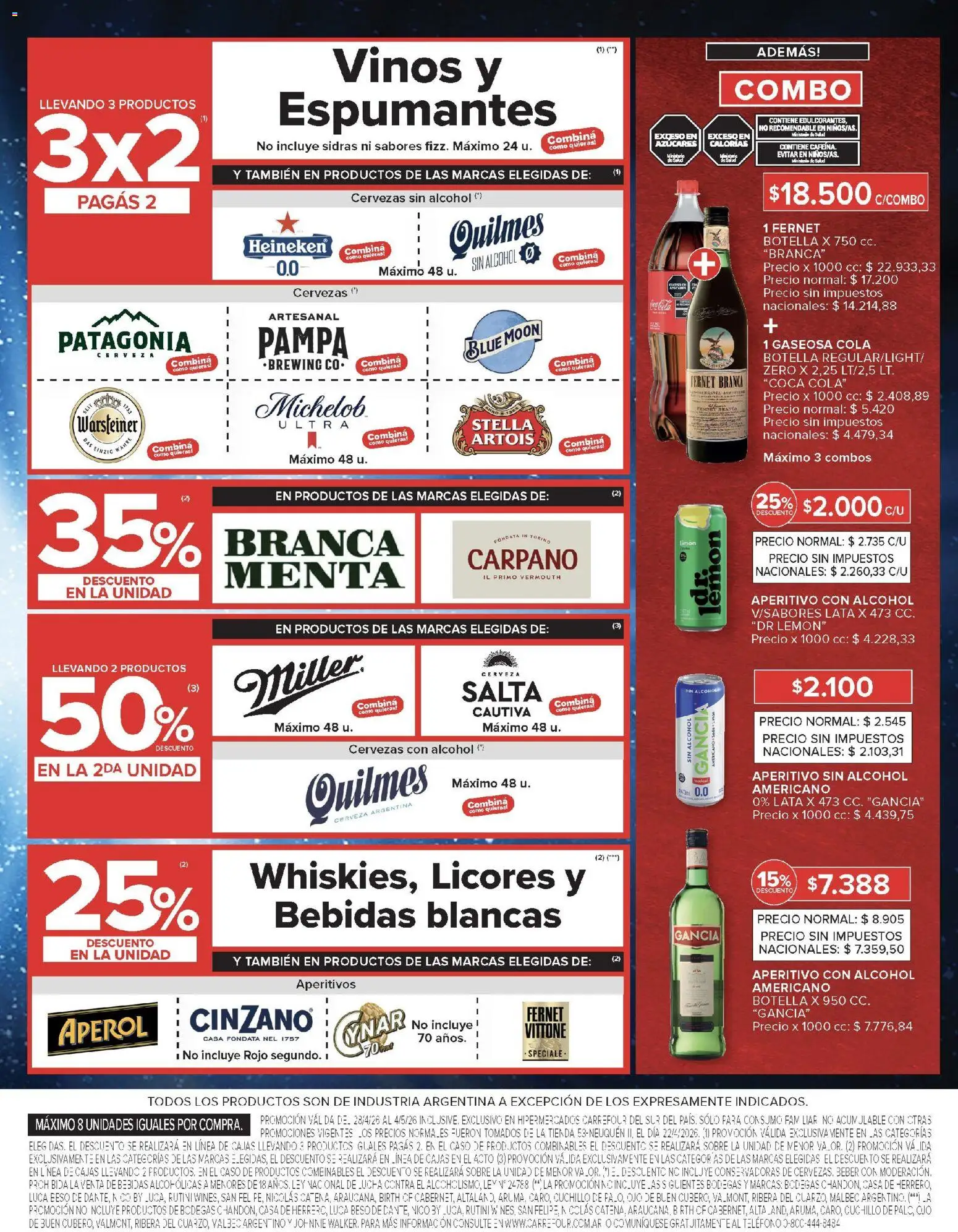 Carrefour - Carrefour Hiper │ válido desde el 28.04.2026 | Página: 8 | Productos: Cuchillo, Fernet, Limón, Cerveza