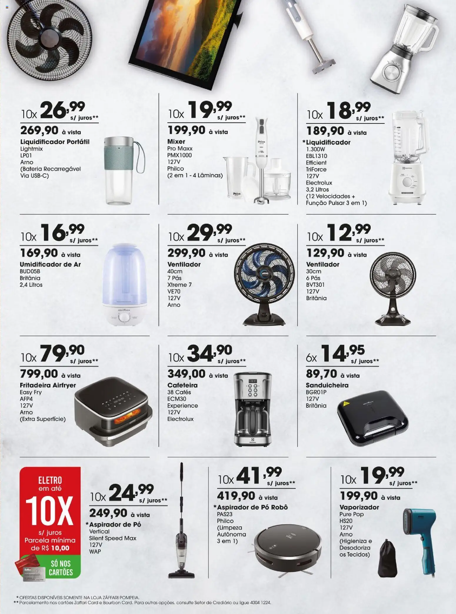 Zaffari Folheto - válido de 08.01.2026 | Página: 11 | Produtos: Ventilador, Sanduicheira, Liquidificador, Bourbon