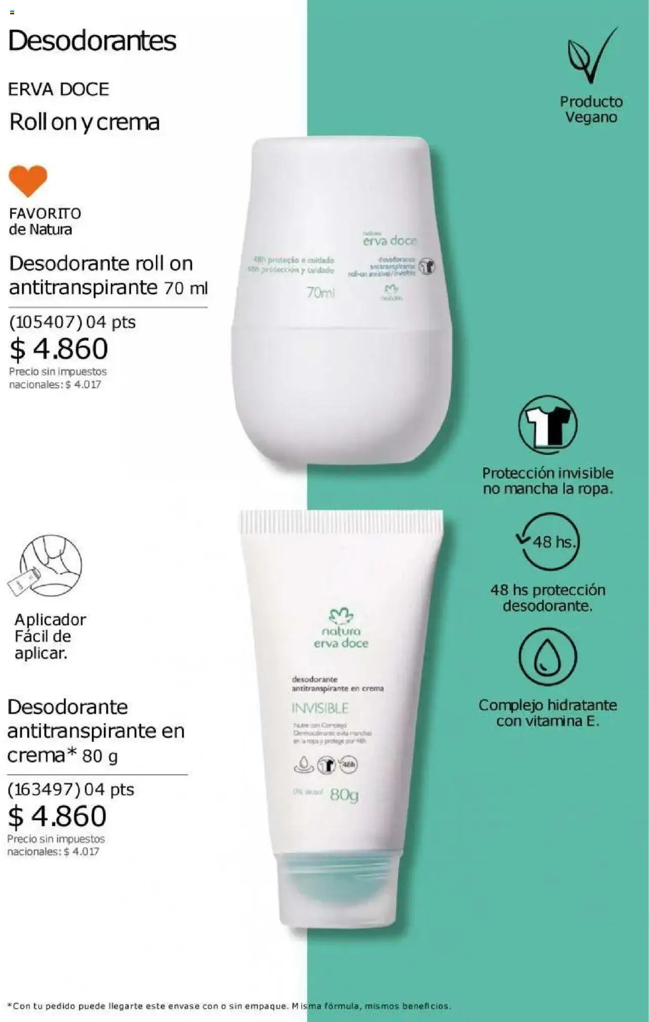 Catálogo Natura Ciclo 11 │ válido desde el 11.08.2025 | Página: 199 | Productos: Desodorante, Antitranspirante, Ropa, Crema