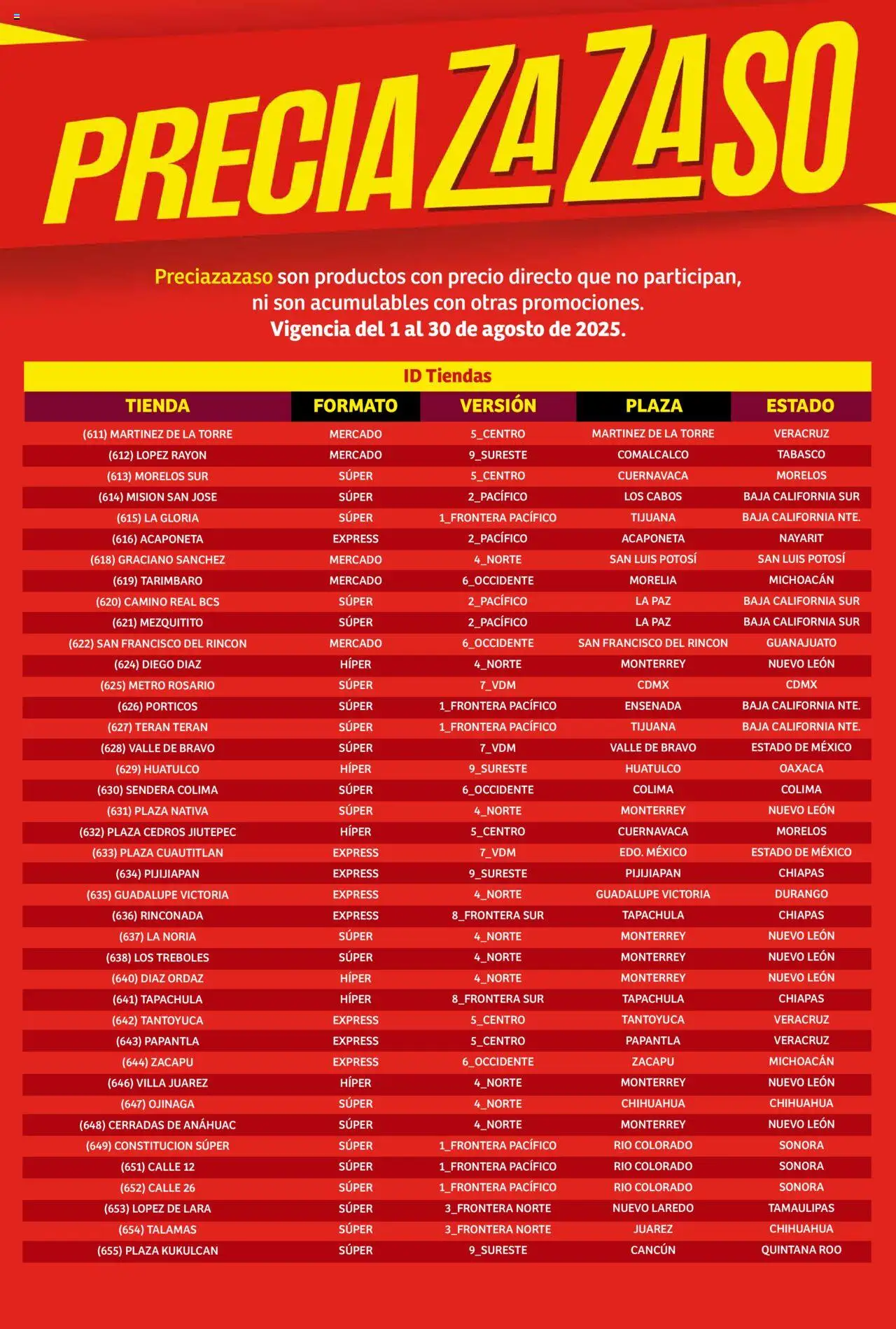Nuevas ofertas de Soriana válidas en toda la República Mexicana desde el 01.08.2025. ¡Encuentra las mejores ofertas en Soriana - Catálogo Preciazazaso Mercado Nacional! | Página: 262 | Productos: Rosario
