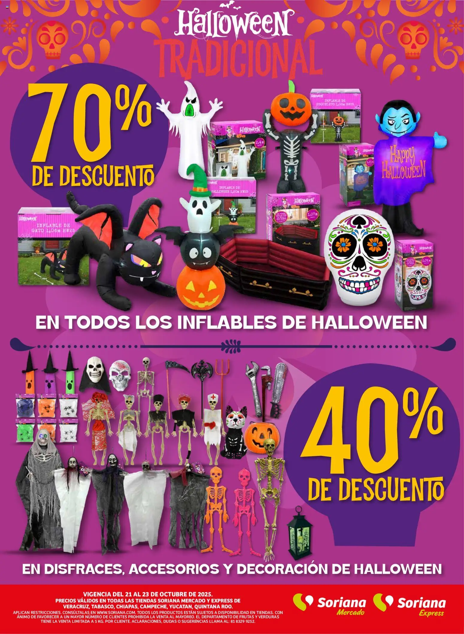 Nuevas ofertas de Soriana válidas en toda la República Mexicana desde el 22.10.2025. ¡Encuentra las mejores ofertas en Soriana - Frescos del Mandado Mercado: Ver, Tab, Chis, Camp, Yuc y Q. Roo! | Página: 4