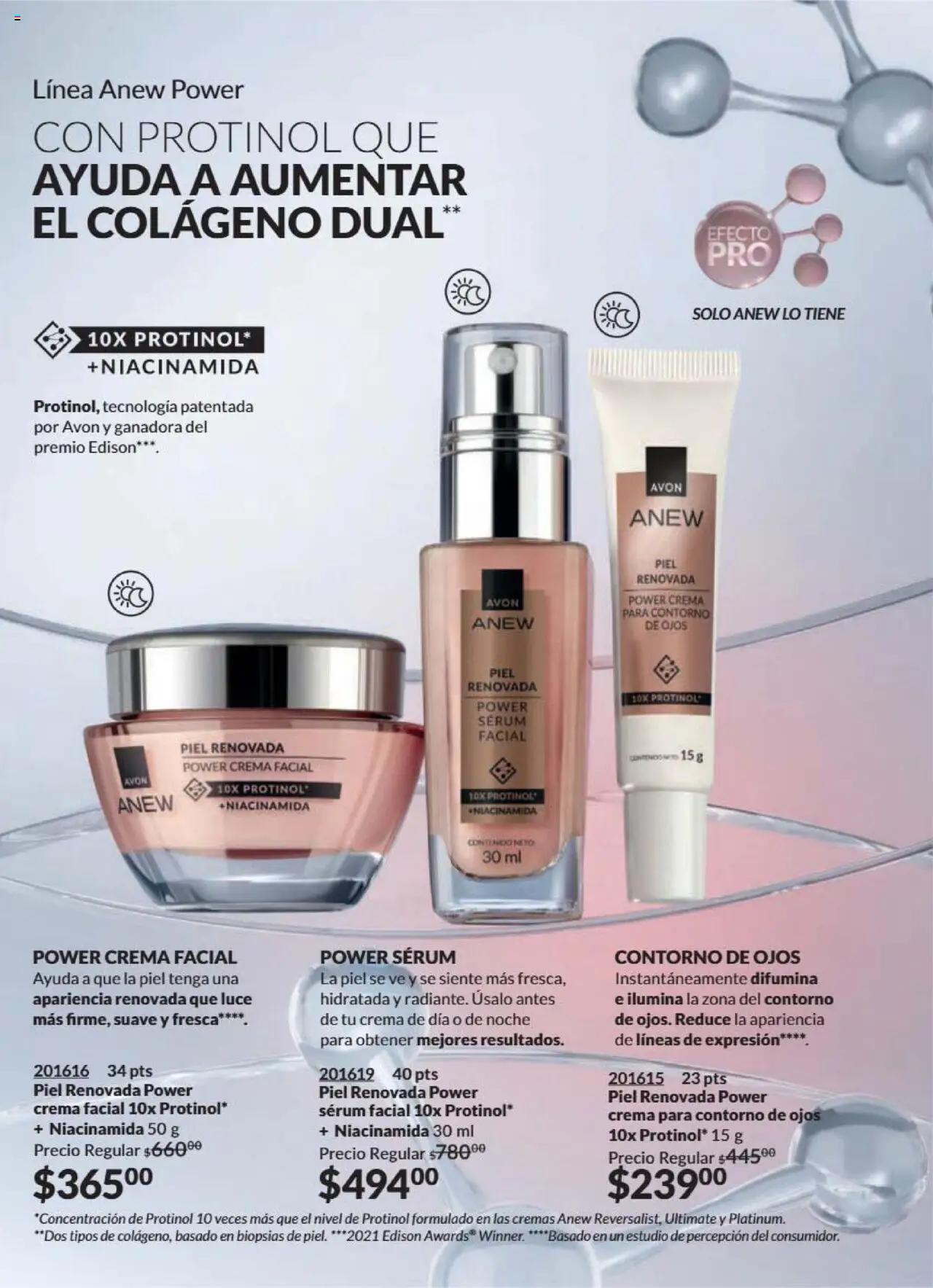 Nuevas ofertas de AVON válidas en toda la República Mexicana desde el 09.10.2025. ¡Encuentra las mejores ofertas en AVON - Campaña 16 2025! | Página: 15 | Productos: Contorno de ojos, Serum, Crema, Contorno