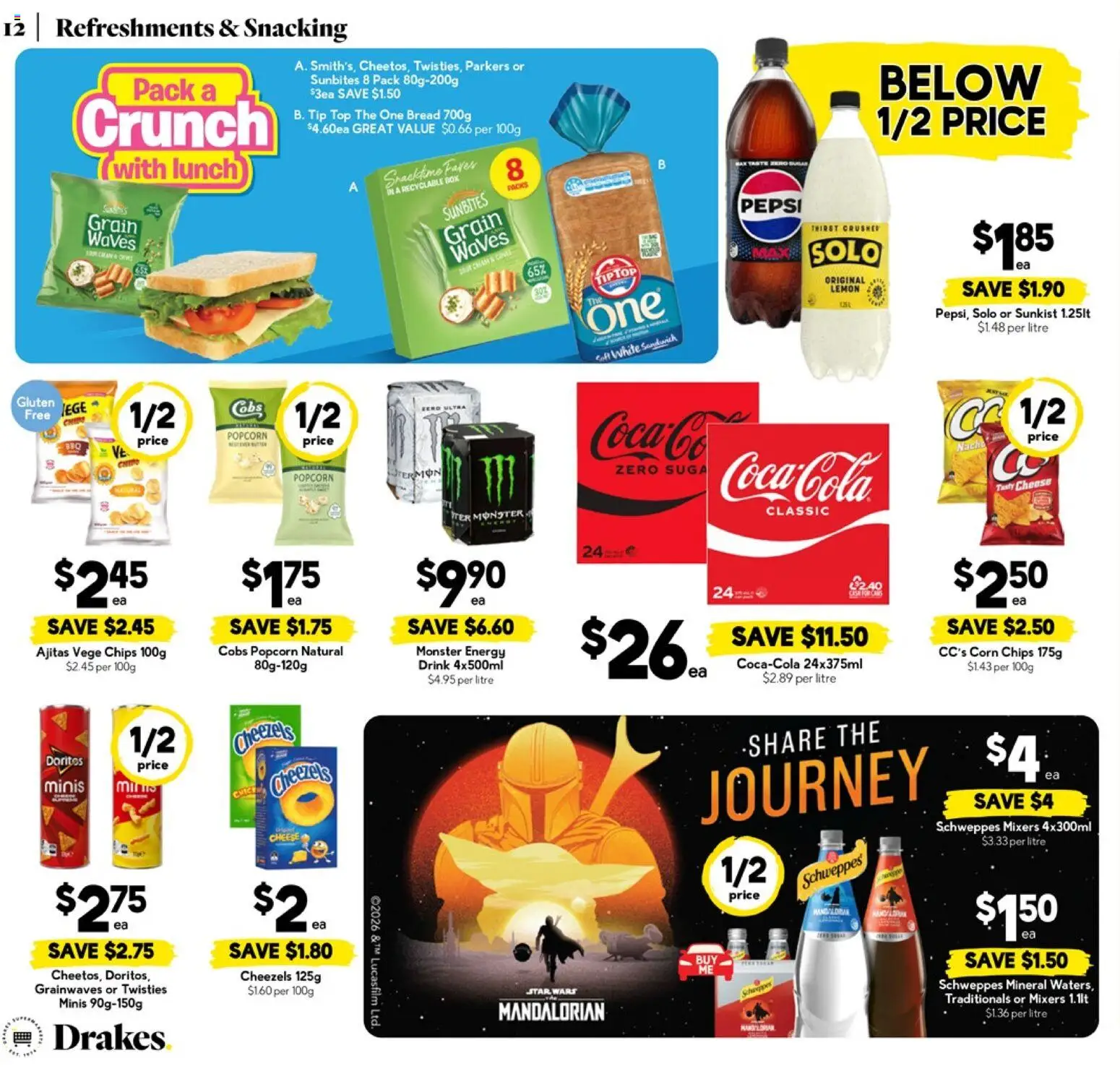 Drakes catalogue - valid from 15.04.2026 | Page: 12 | Products: Box, Cheese, Chips, Lemon