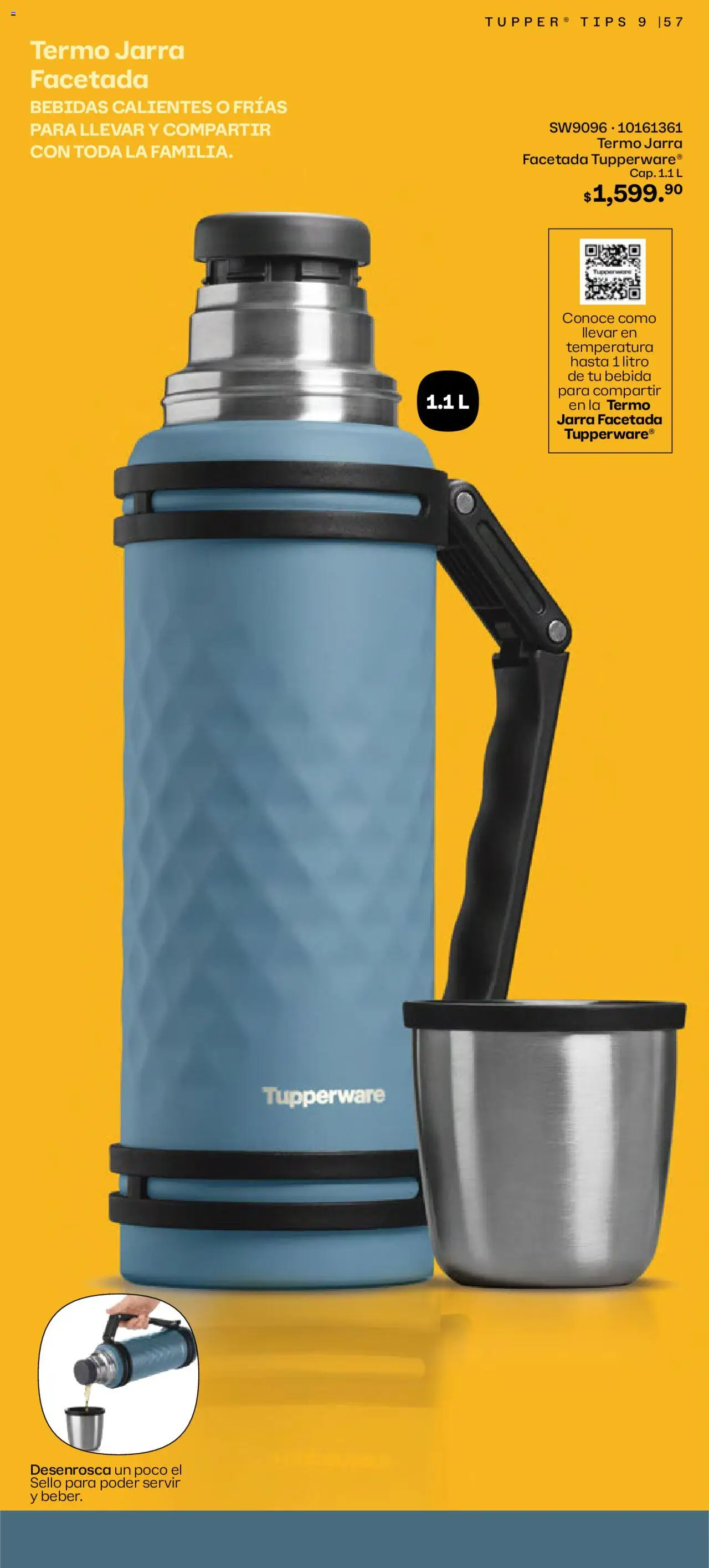 Nuevas ofertas de Tupperware válidas en toda la República Mexicana desde el 11.08.2025. ¡Encuentra las mejores ofertas en Tupperware catálogo! | Página: 57 | Productos: Tupper, Termo, Jarra