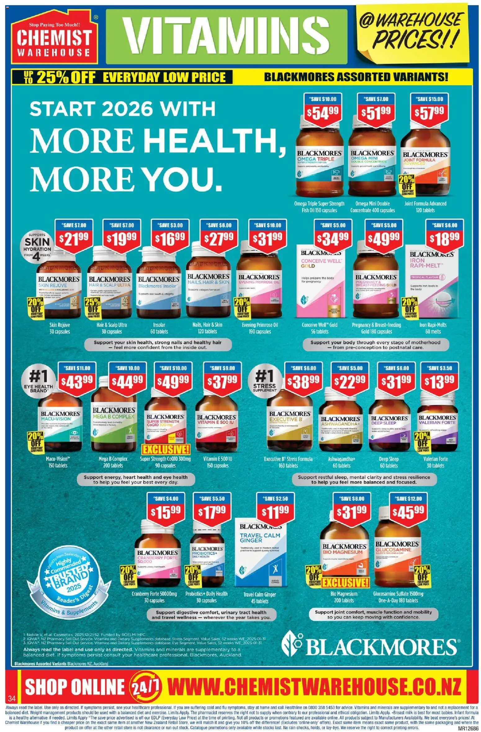Chemist Warehouse catalogue from 08.01.2026 | Page: 34