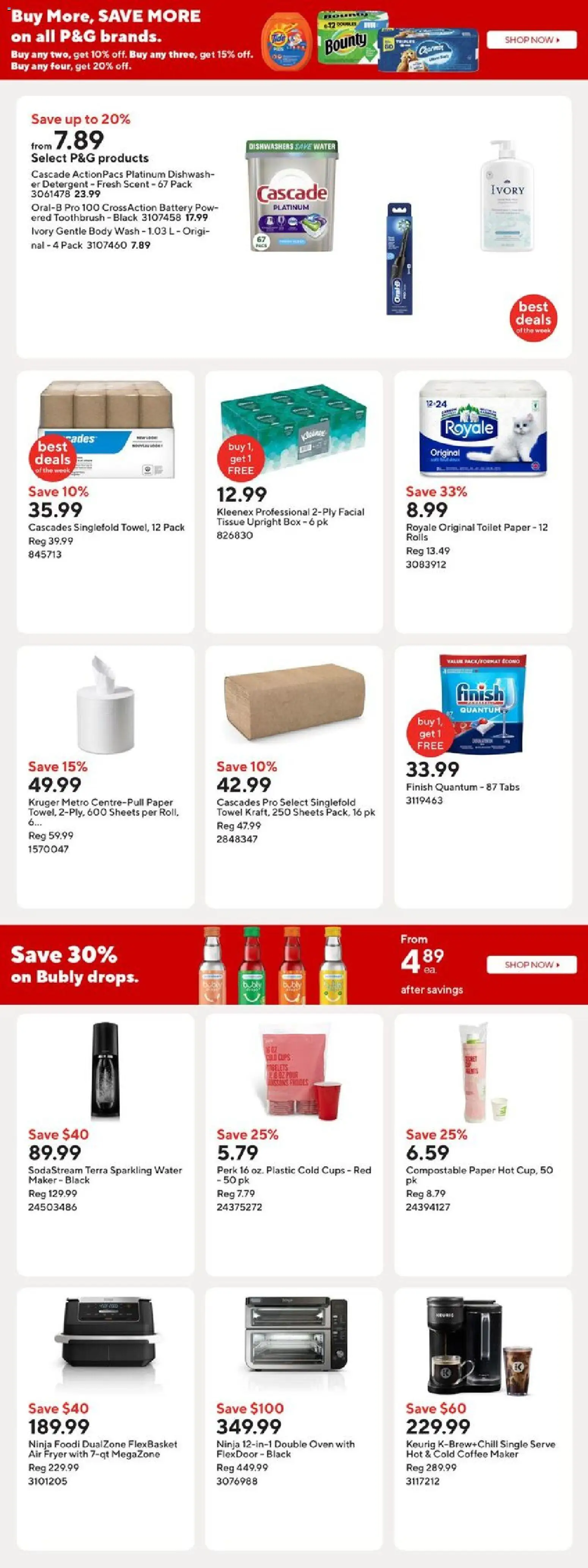 Staples flyer valid from 31.10.2025 | Page: 14 | Products: Oven, Coffee maker, Detergent, Box