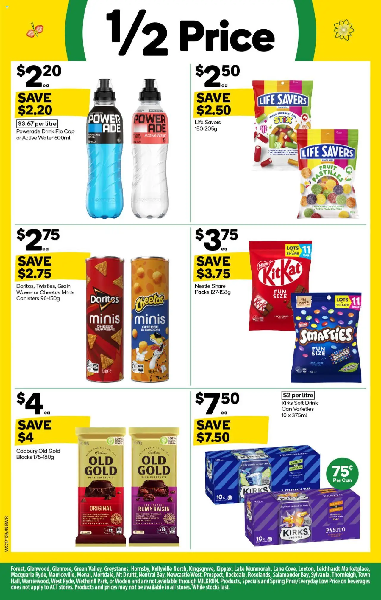 Woolworths catalogue - valid from 08.10.2025 | Page: 8 | Products: Bacon, Cheese, Water, Cap