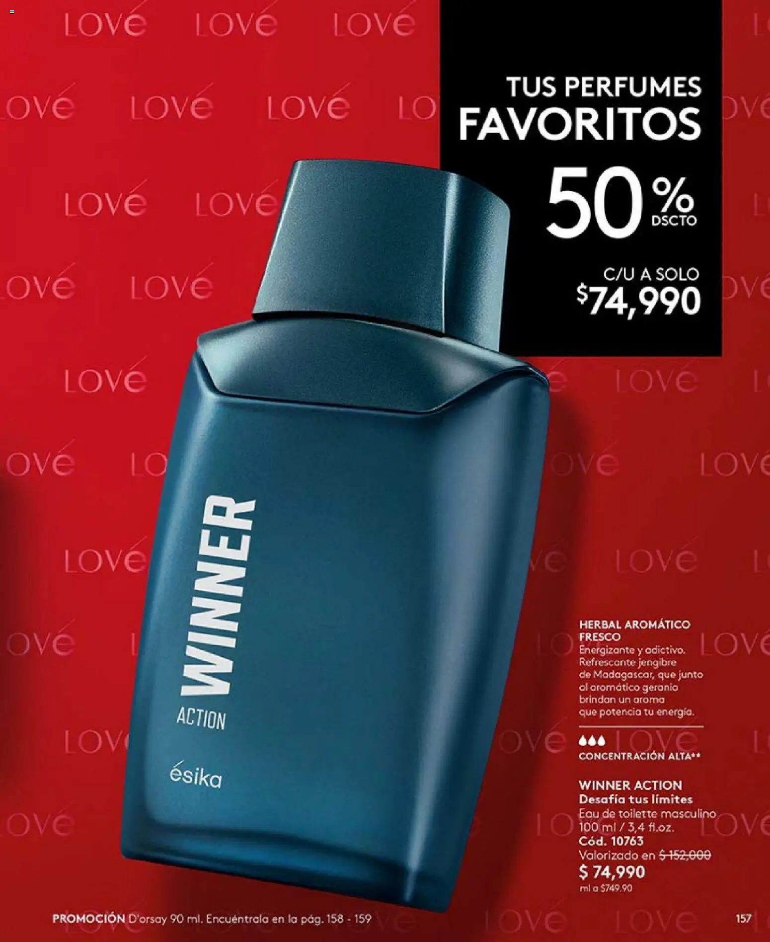 Ésika revista - valida desde el 01.03.2026 | Página: 154 | Productos: Eau de toilette