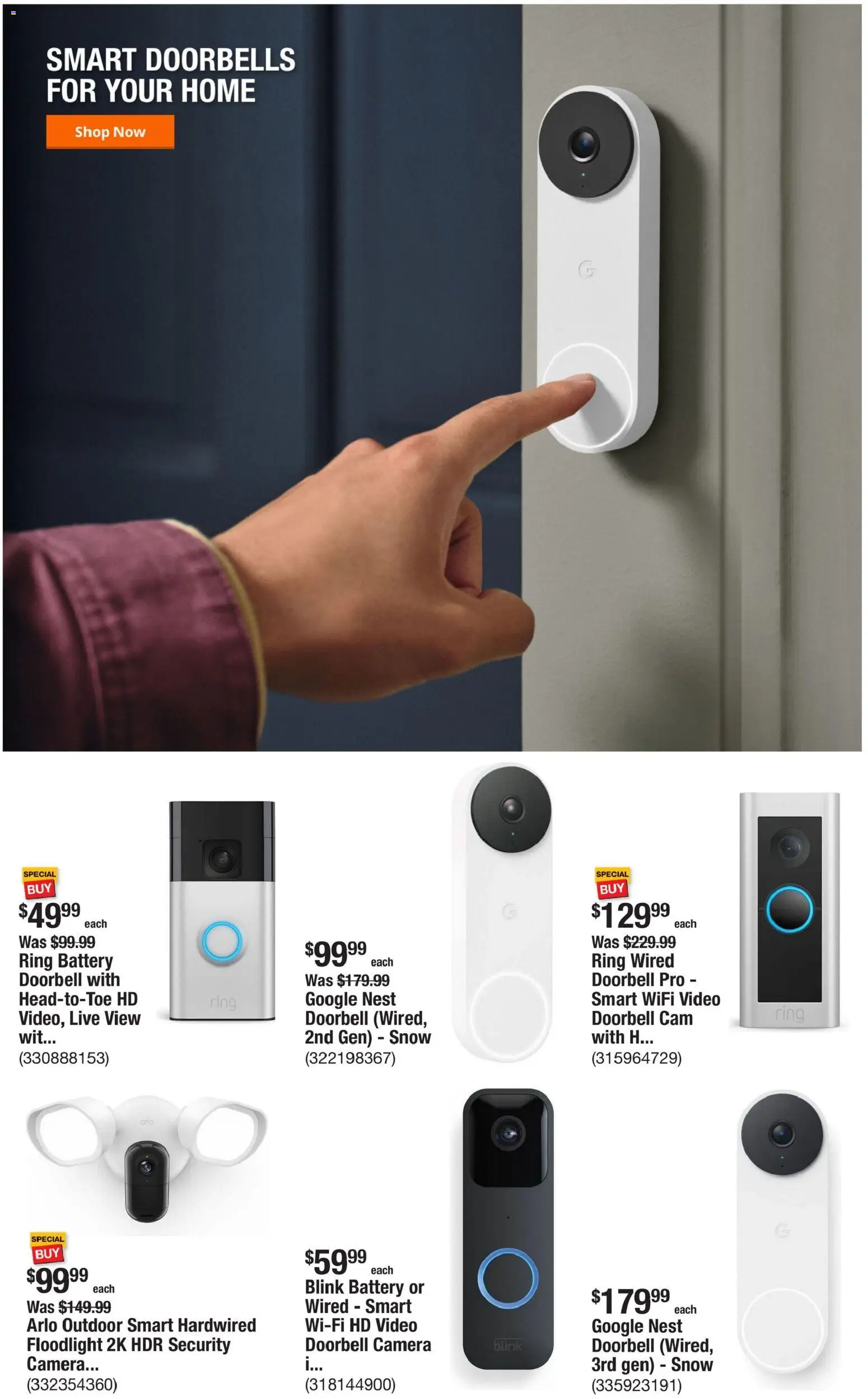 Home Depot Weekly Ad - valid from 01.01.2026 | Page: 7 | Products: Battery, Ring, Video, Camera
