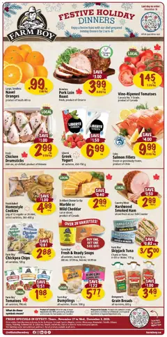 Preview of Farm Boy weekly flyer / circulaire from shop Farm Boy valid from 27.11.2025