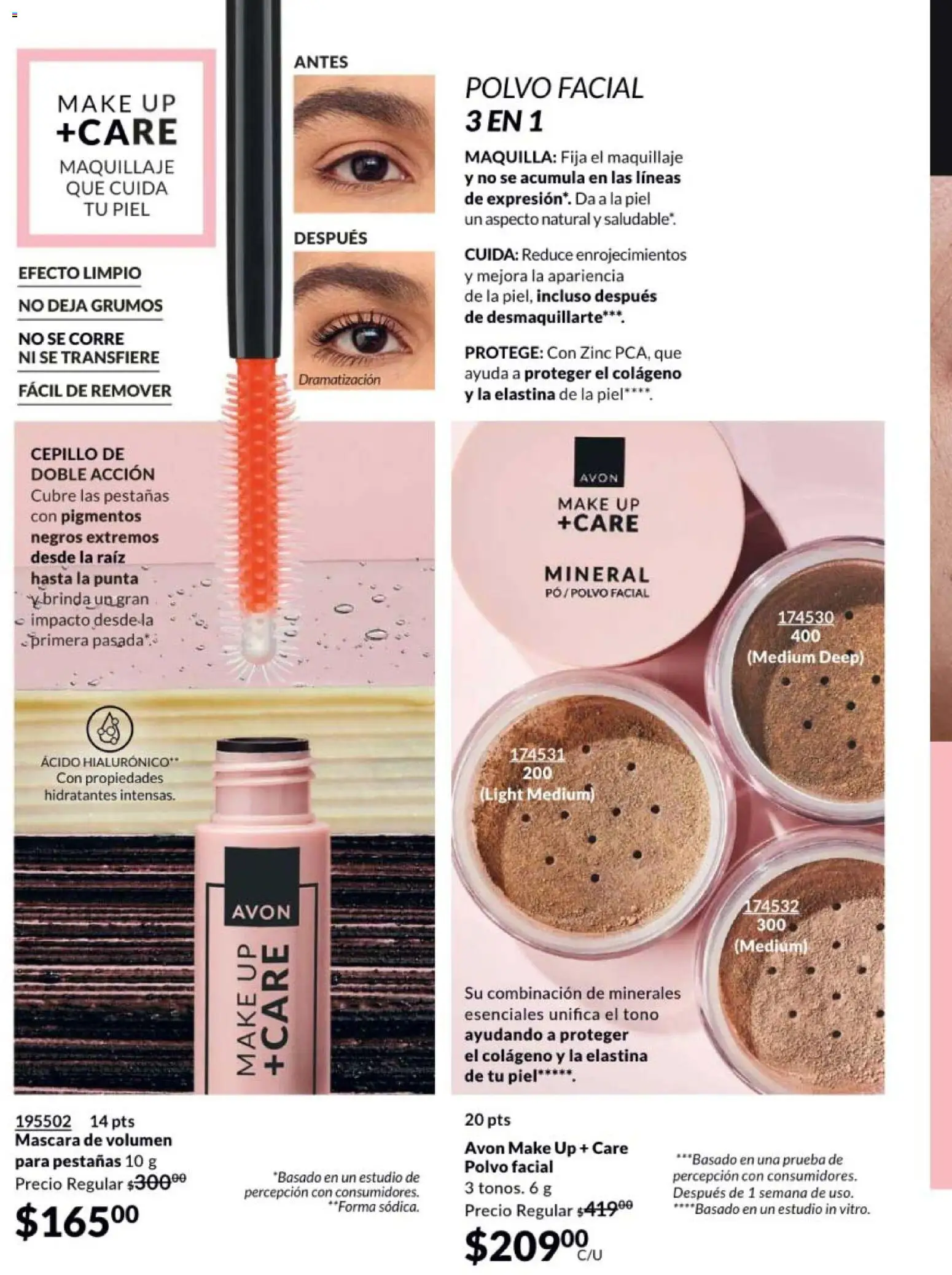 Nuevas ofertas de AVON válidas en toda la República Mexicana desde el 13.03.2026. ¡Encuentra las mejores ofertas en AVON campaña 5 2026! | Página: 42 | Productos: Cepillo, Máscara, Maquillaje, Polvo