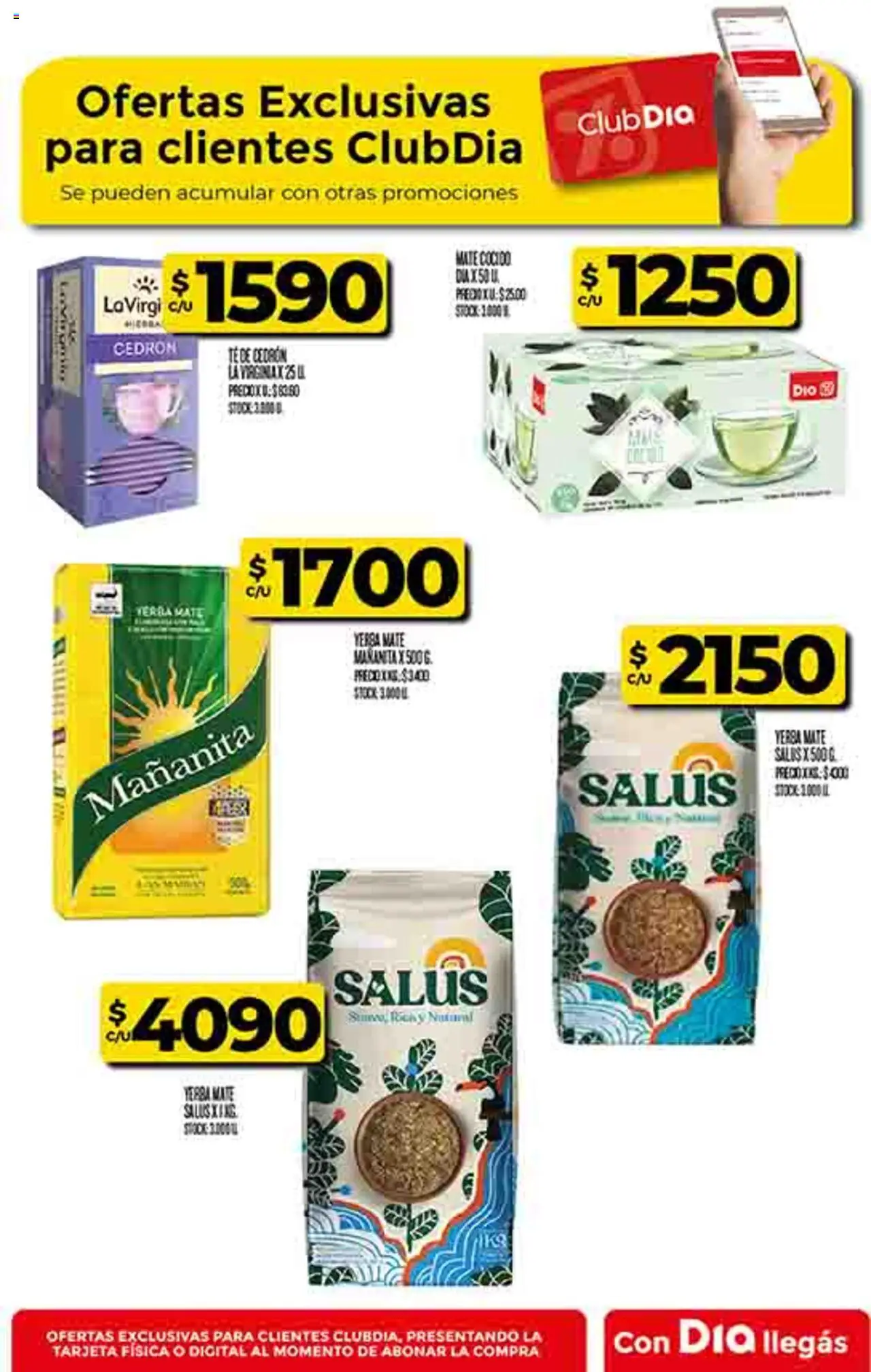 Supermercado DIA Ofertas │ válido desde el 10.09.2025 | Página: 62 | Productos: Mate, Yerba, Sales, Mate cocido