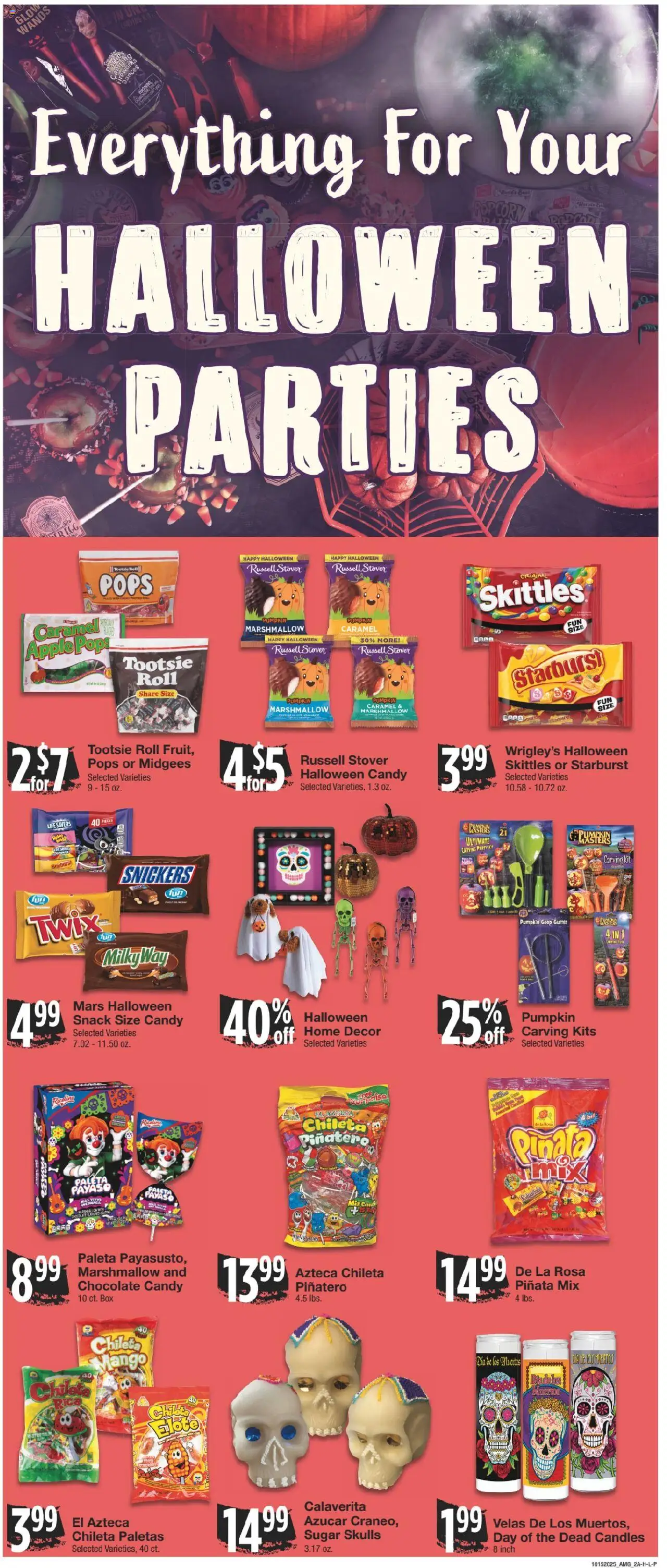 United Supermarkets Ad - valid from 14.10.2025 | Page: 2 | Products: Box, Chocolate, Sugar, Pumpkin
