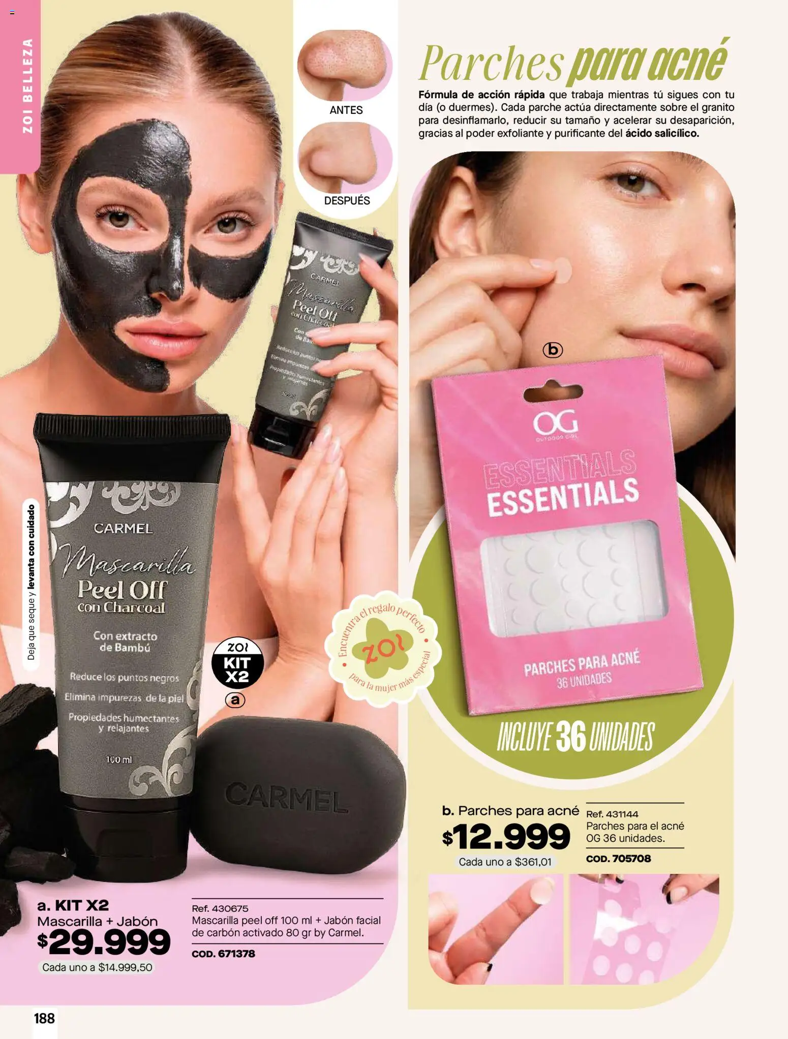 Carmel revista - valida desde el 01.06.2026 | Página: 188 | Productos: Sobre, Mascarilla, Jabón