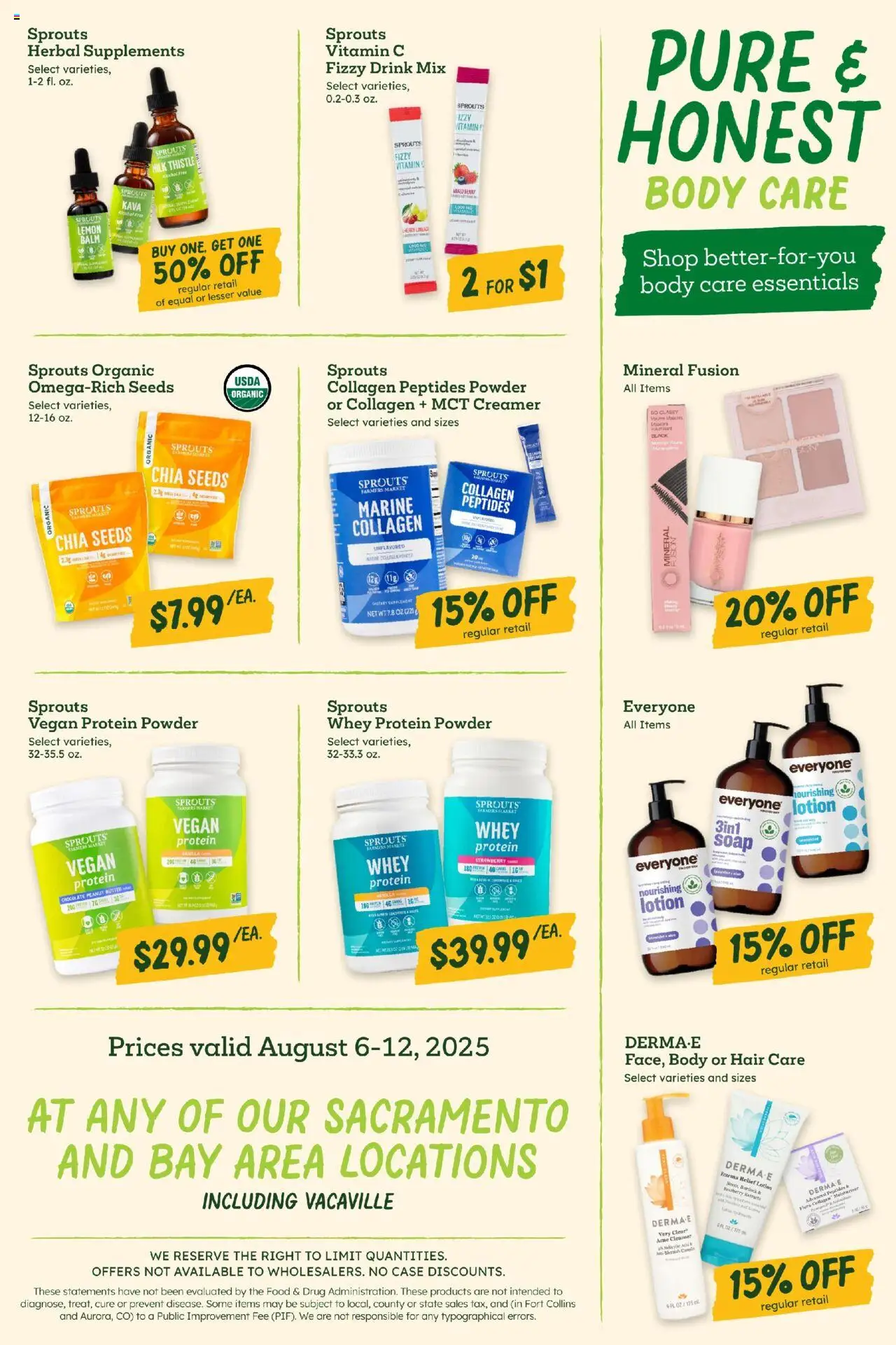Sprouts Weekly Ad - valid from 06.08.2025 | Page: 10 | Products: Mascara, Butter, Chocolate, Case
