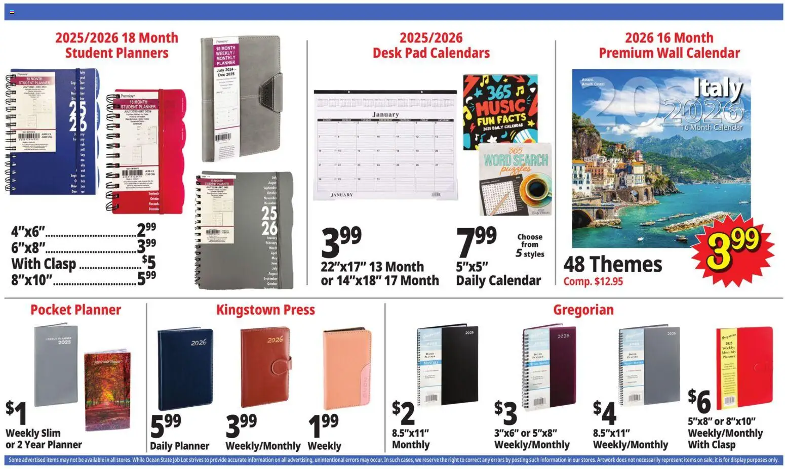 Ocean State Job Lot Weekly Ad - MA - valid from 25.12.2025 | Page: 30 | Products: Press, Desk