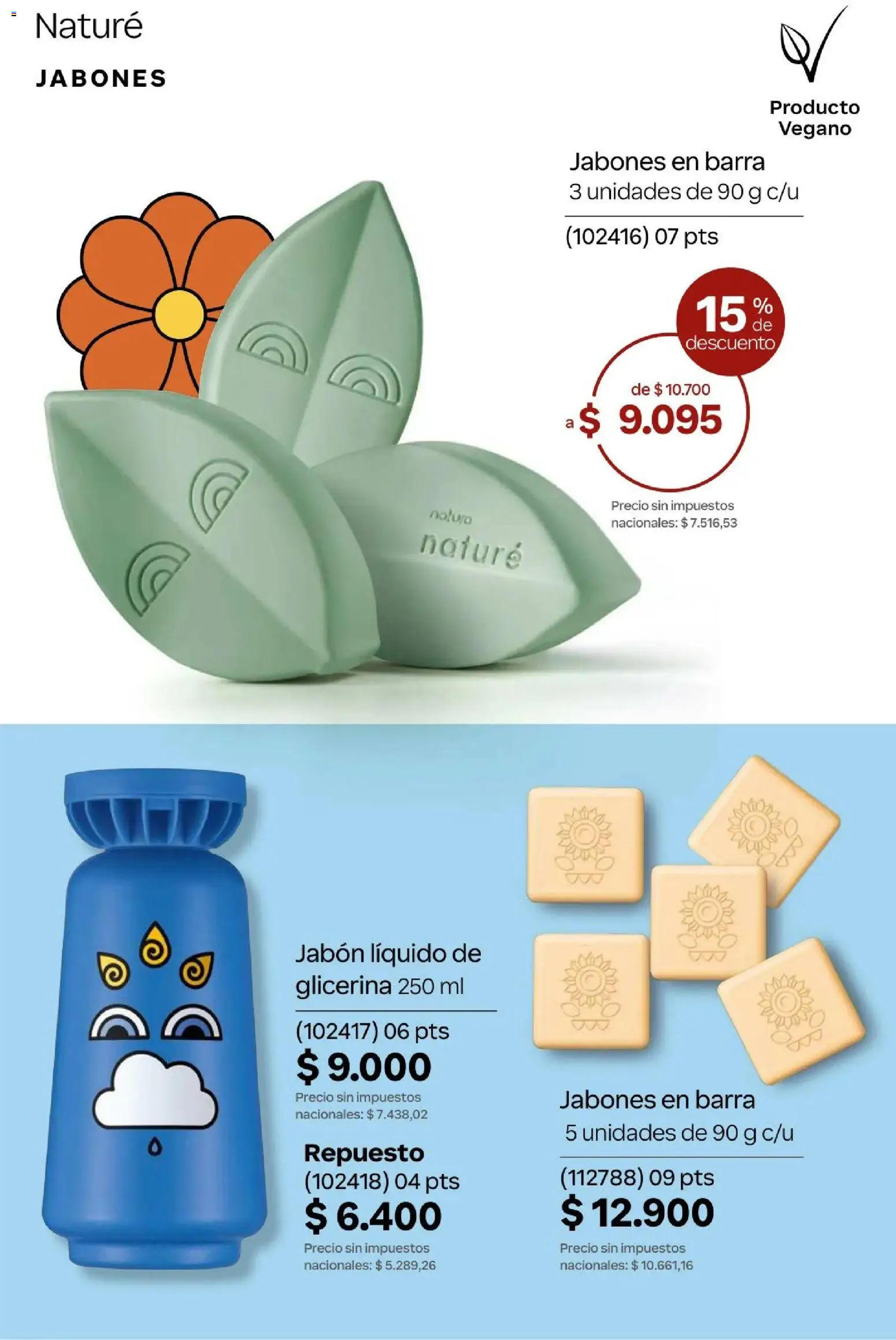 Natura Catálogo Ciclo 4/2026 │ válido desde el 01.04.2026 | Página: 300 | Productos: Jabón líquido, Jabón