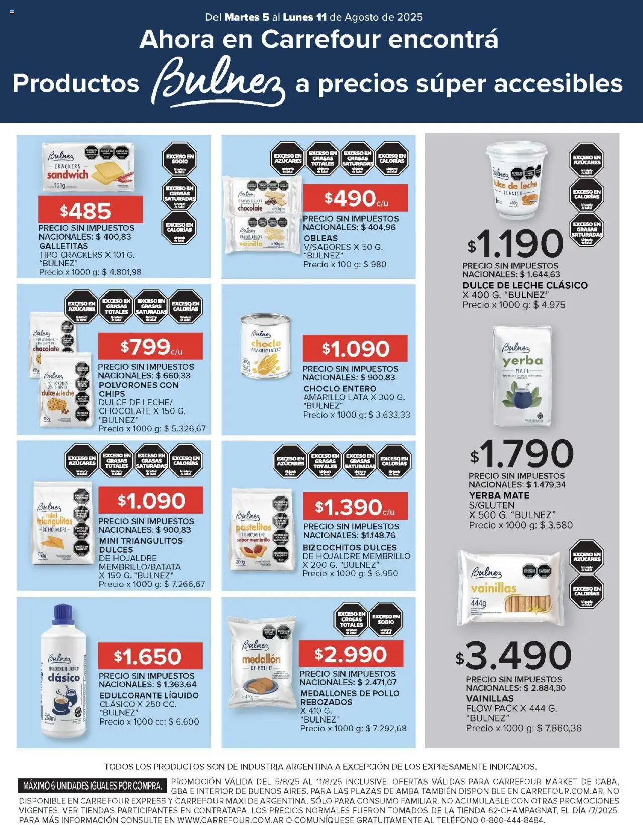 Carrefour Market catálogo │ válido desde el 05.08.2025 | Página: 12 | Productos: Mate, Galletitas, Choclo, Chocolate