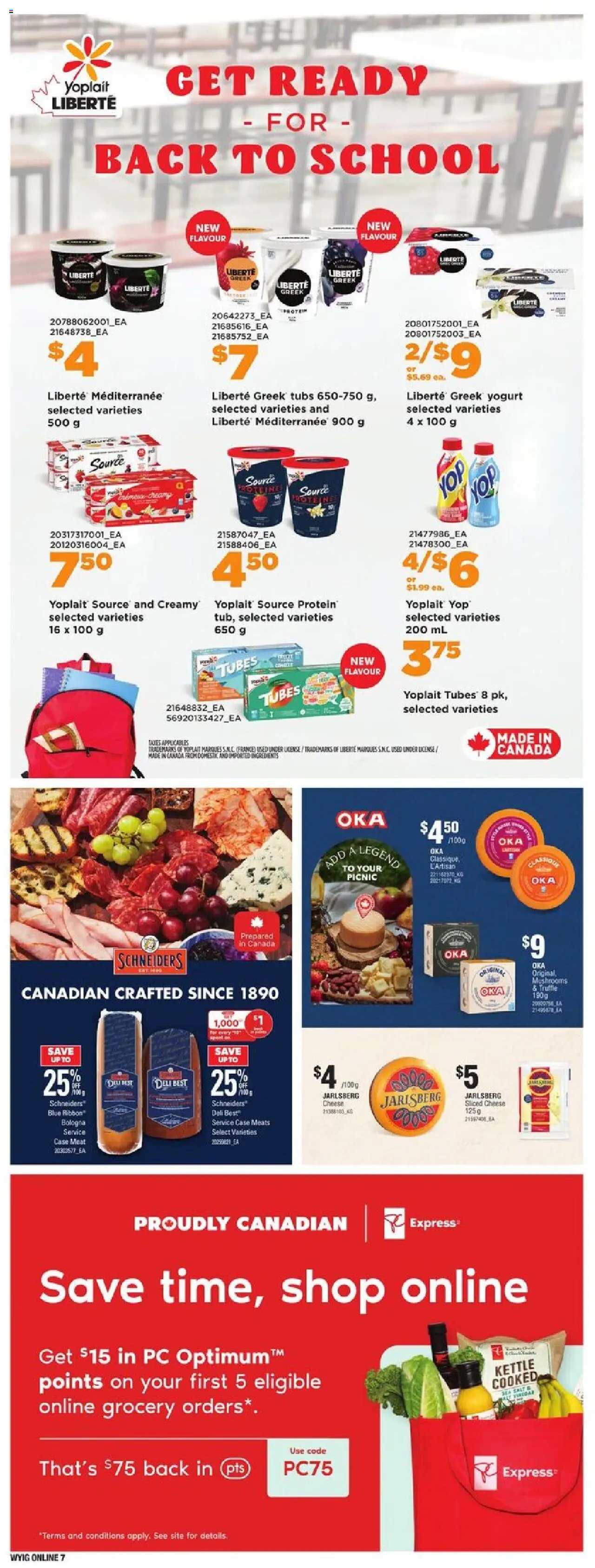Loblaws flyer valid from 21.08.2025 | Page: 21 | Products: PC, Case, Kettle, Yogurt